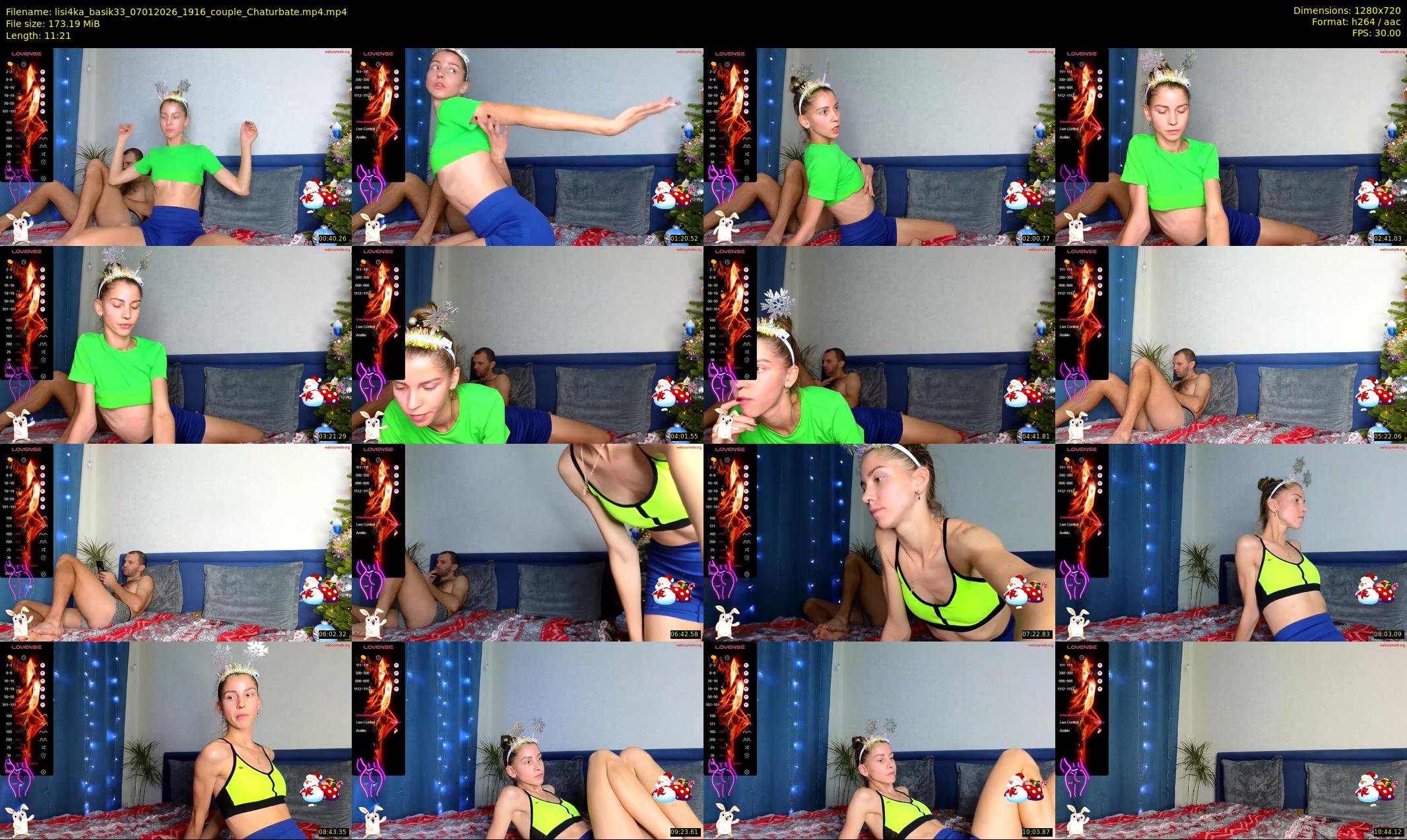 lisi4ka_basik33 — 12 minute Chaturbate couple cam show recording, 720p, Jan 7, 2026