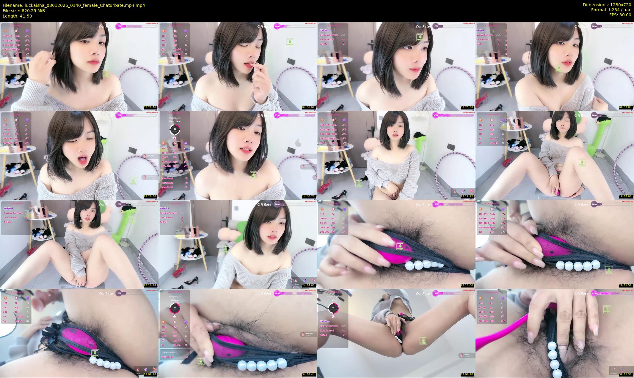 luckaisha — 42 minute Chaturbate female cam show recording, 720p, Jan 8, 2026
