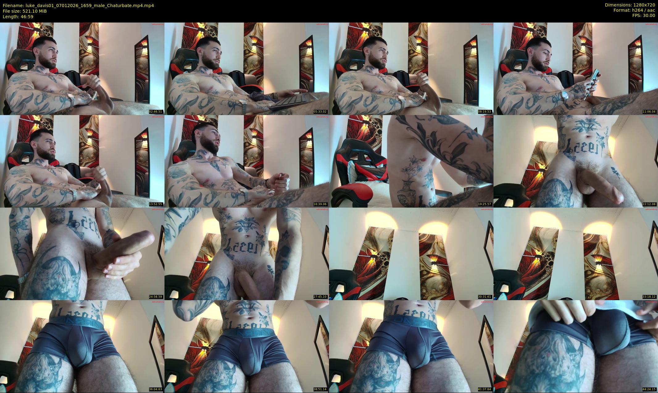 luke_davis01 — 47 minute Chaturbate male cam show recording, 720p, Jan 7, 2026