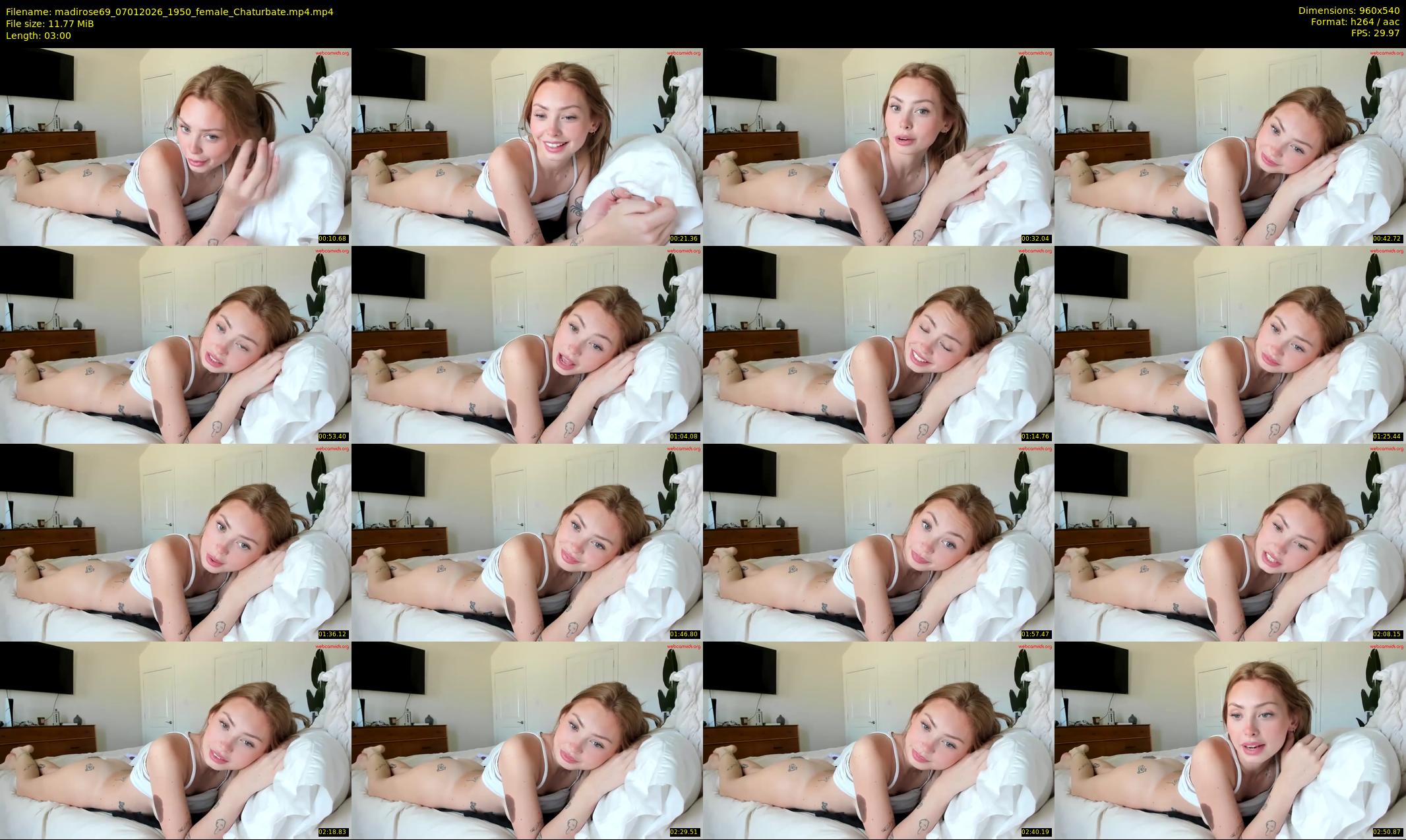 madirose69 — 3 minute Chaturbate female cam show recording, 480p, Jan 7, 2026