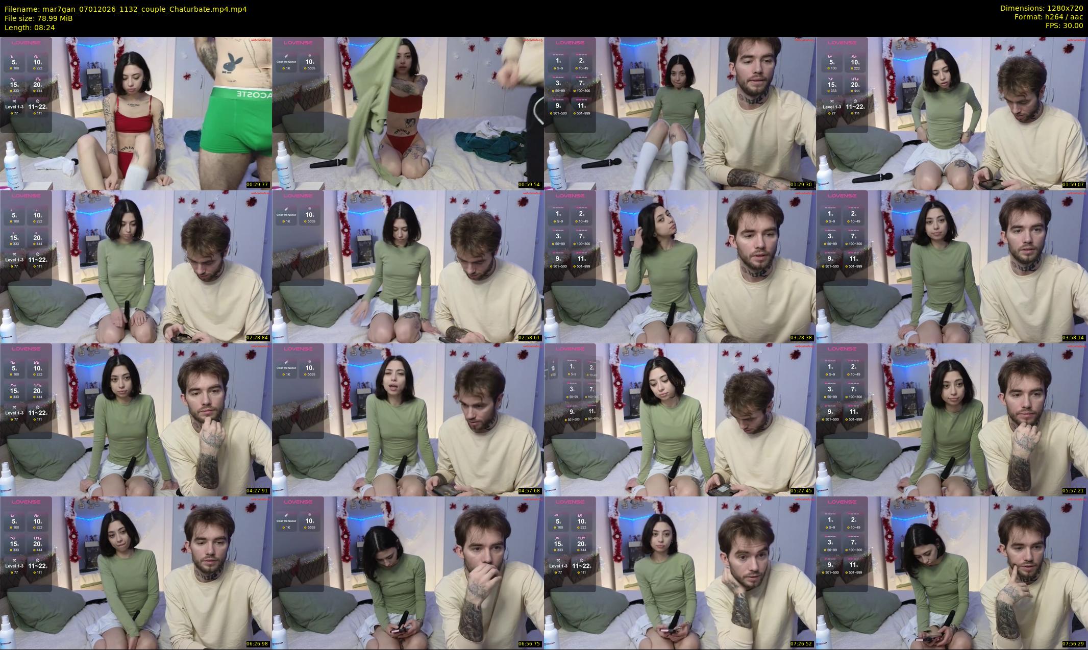 mar7gan — 9 minute Chaturbate couple cam show recording, 720p, Jan 7, 2026