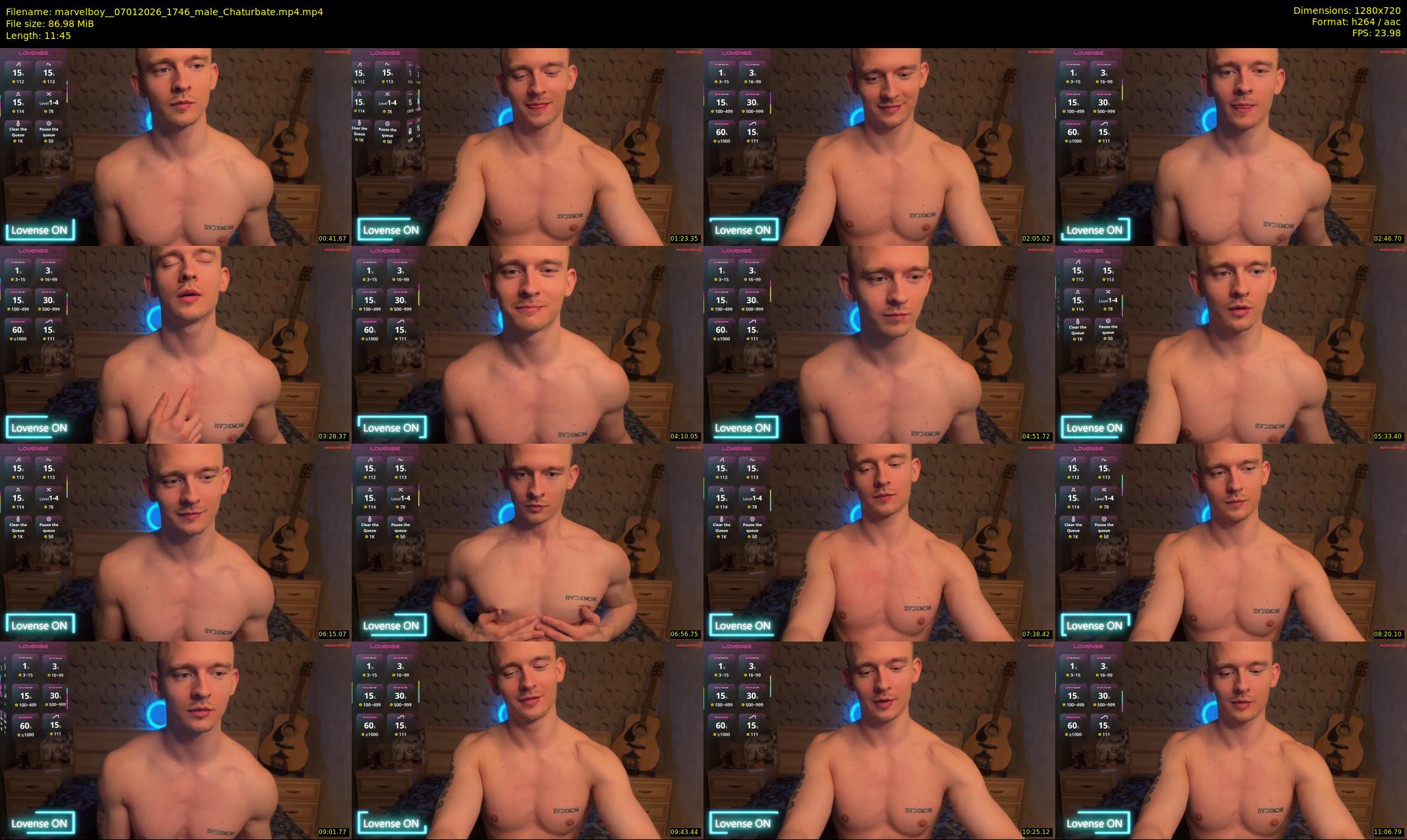 marvelboy_ — 12 minute Chaturbate male cam show recording, 720p, Jan 7, 2026