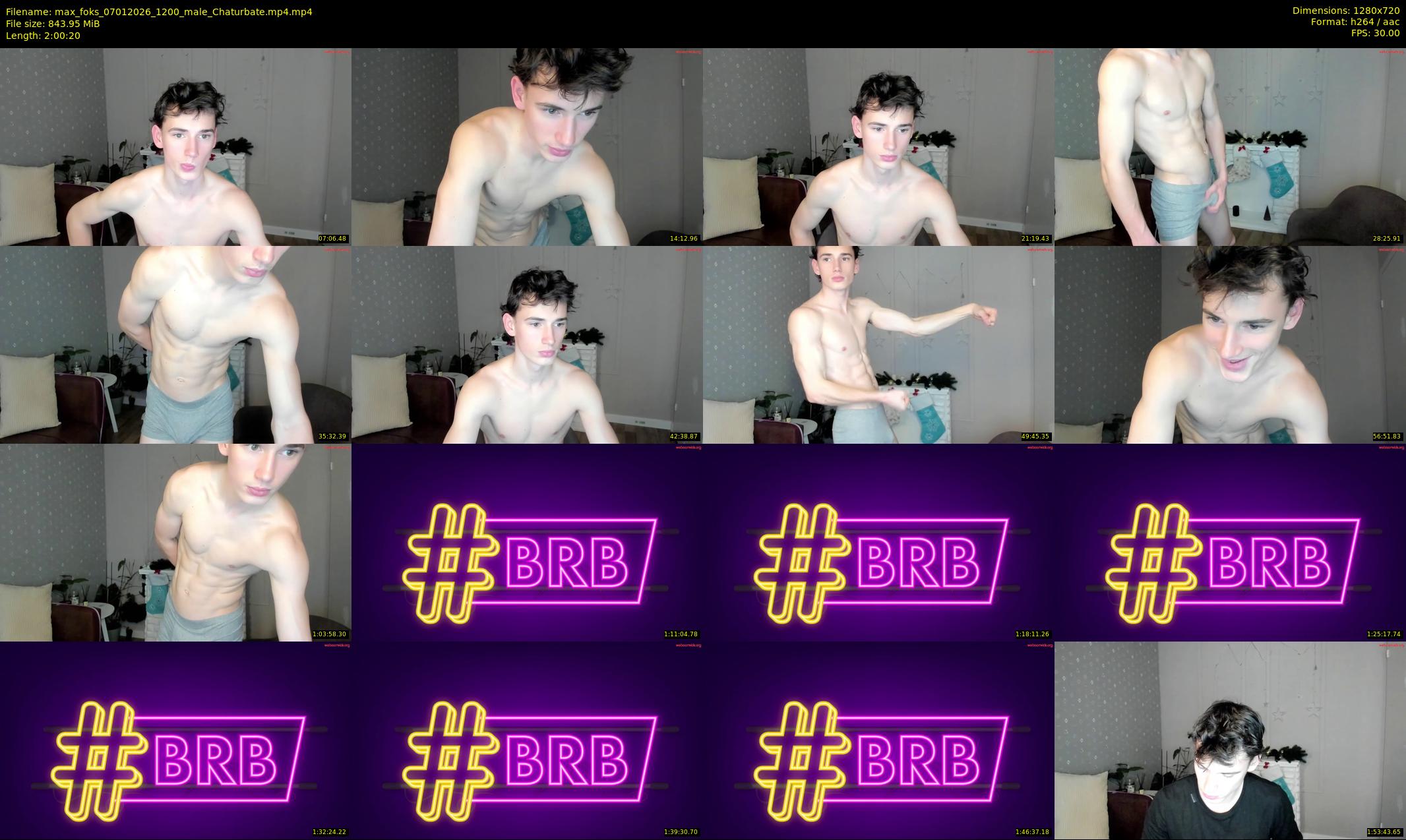 max_foks — 121 minute Chaturbate male cam show recording, 720p, Jan 7, 2026