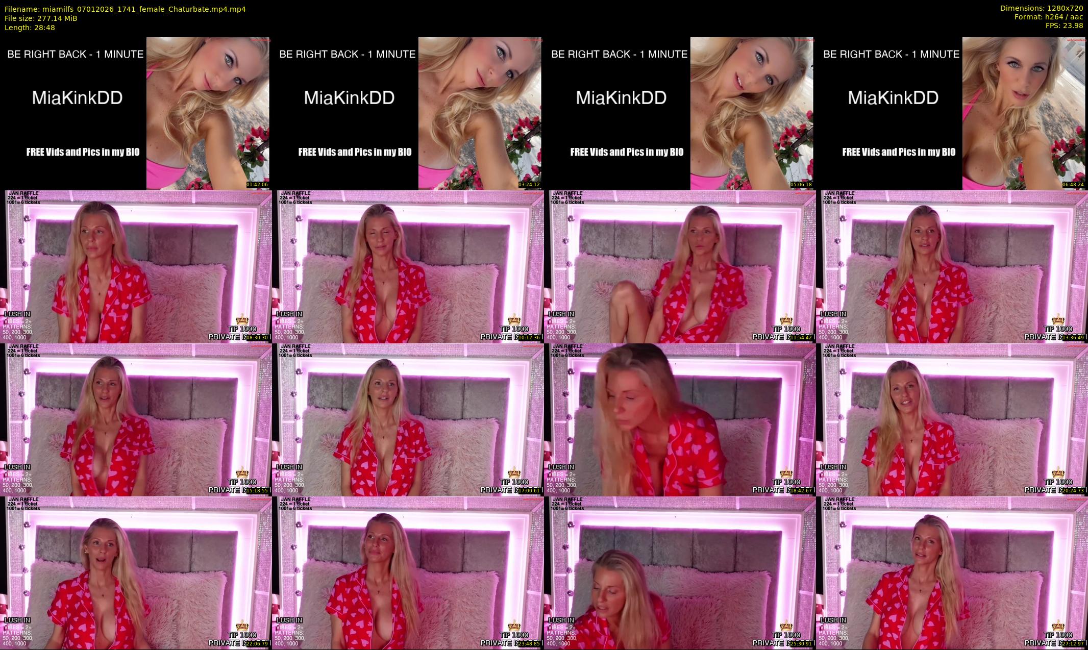 miamilfs — 29 minute Chaturbate female cam show recording, 720p, Jan 7, 2026