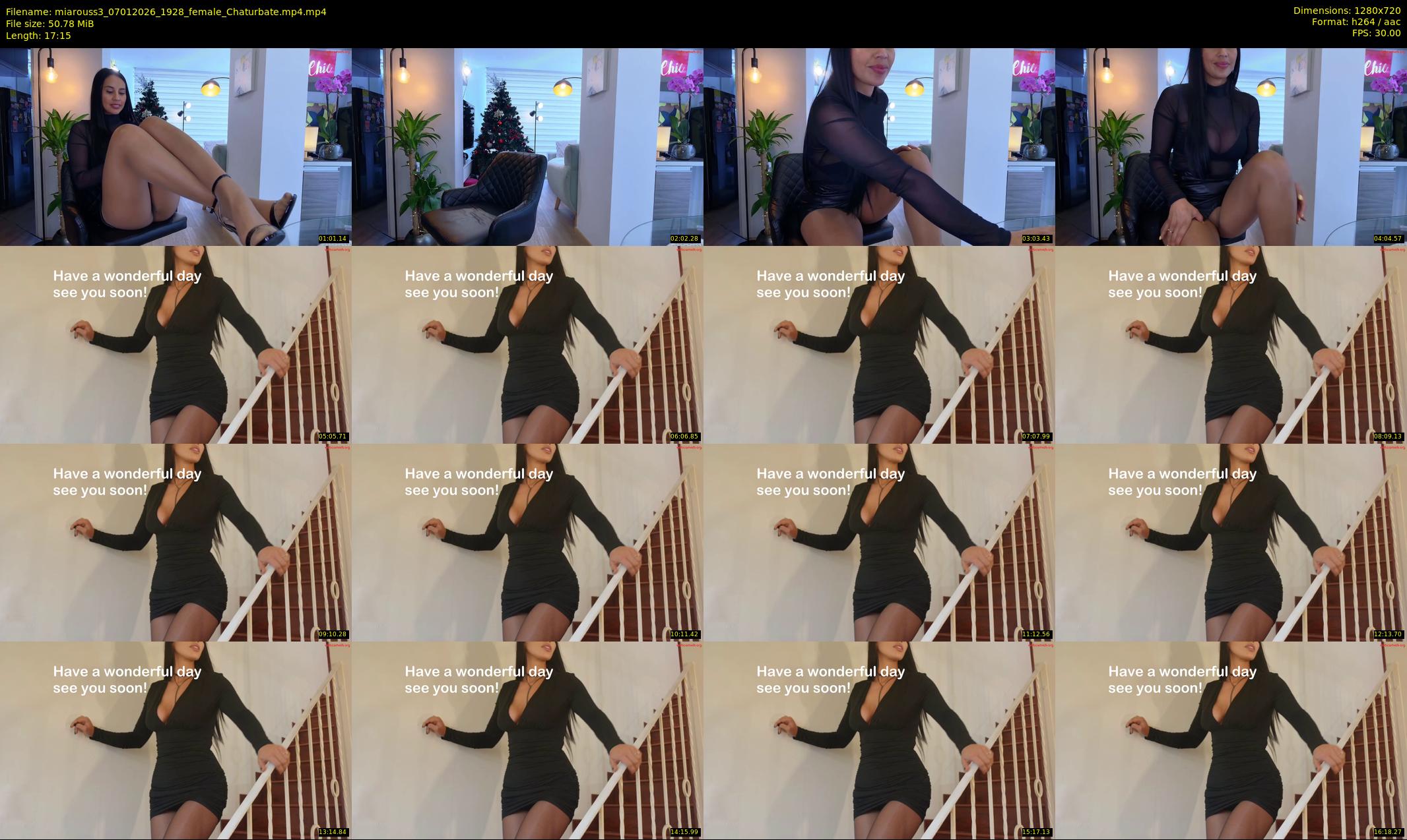 miarouss3 — 18 minute Chaturbate female cam show recording, 720p, Jan 7, 2026