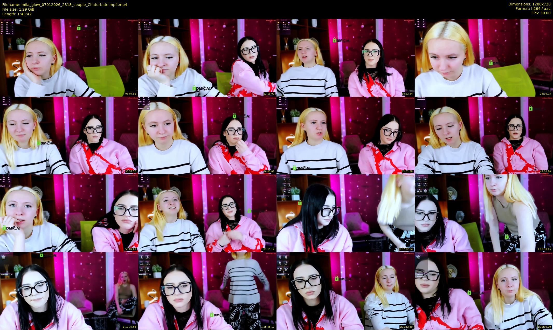 mila_glow — 104 minute Chaturbate female cam show recording, 720p, Jan 7, 2026