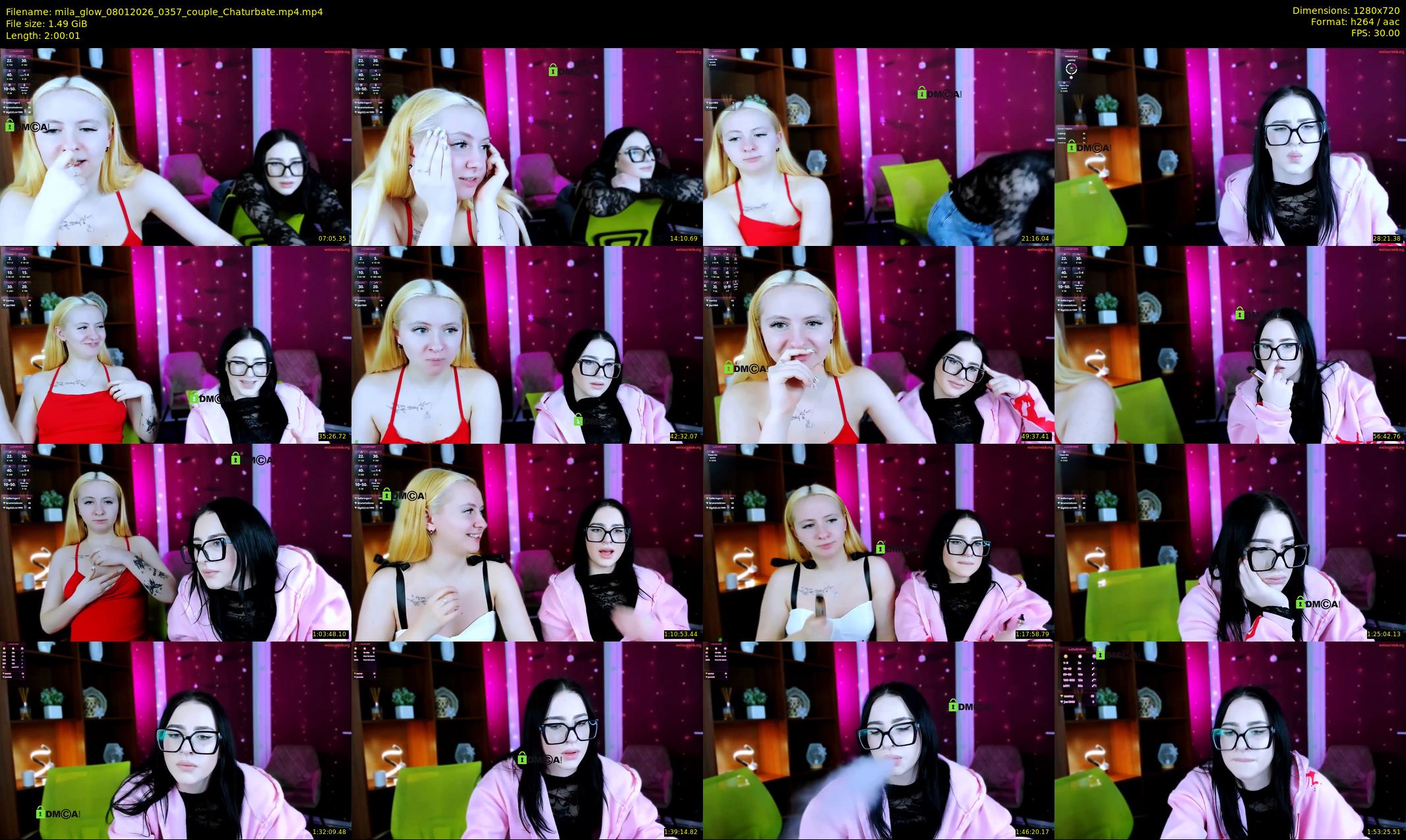mila_glow — 121 minute Chaturbate female cam show recording, 720p, Jan 8, 2026
