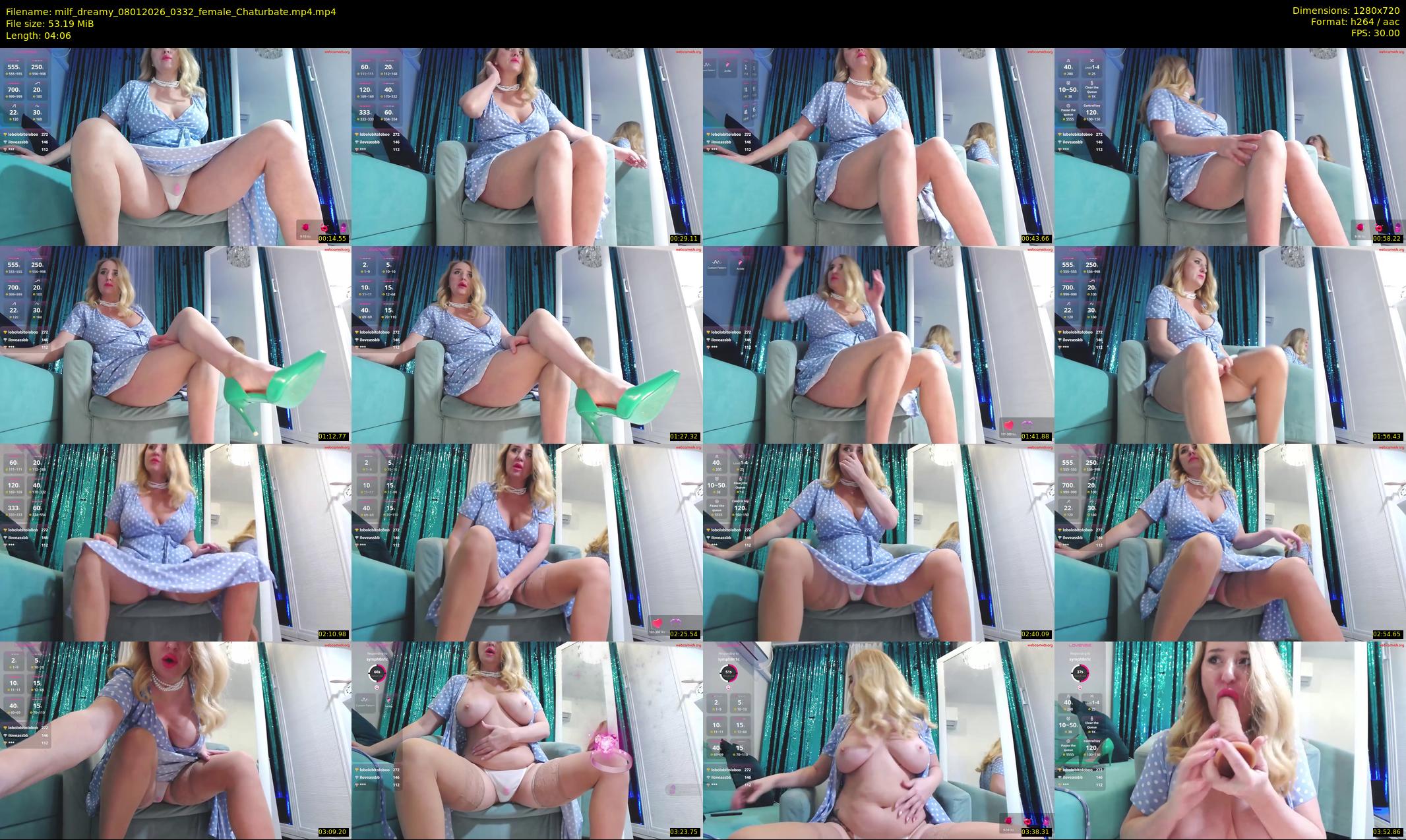 milf_dreamy — 5 minute Chaturbate female cam show recording, 720p, Jan 8, 2026