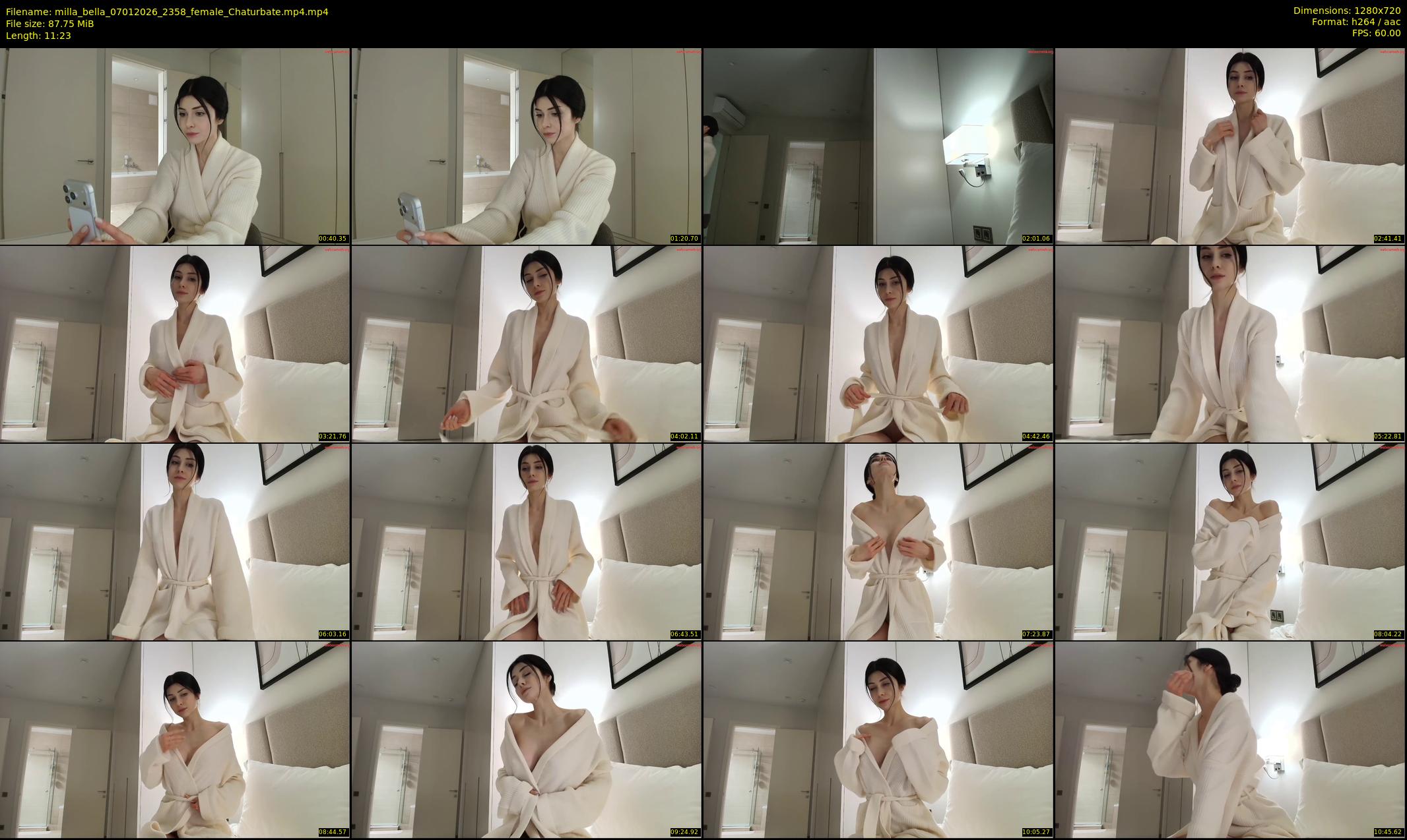 milla_bella — 12 minute Chaturbate female cam show recording, 720p, Jan 7, 2026