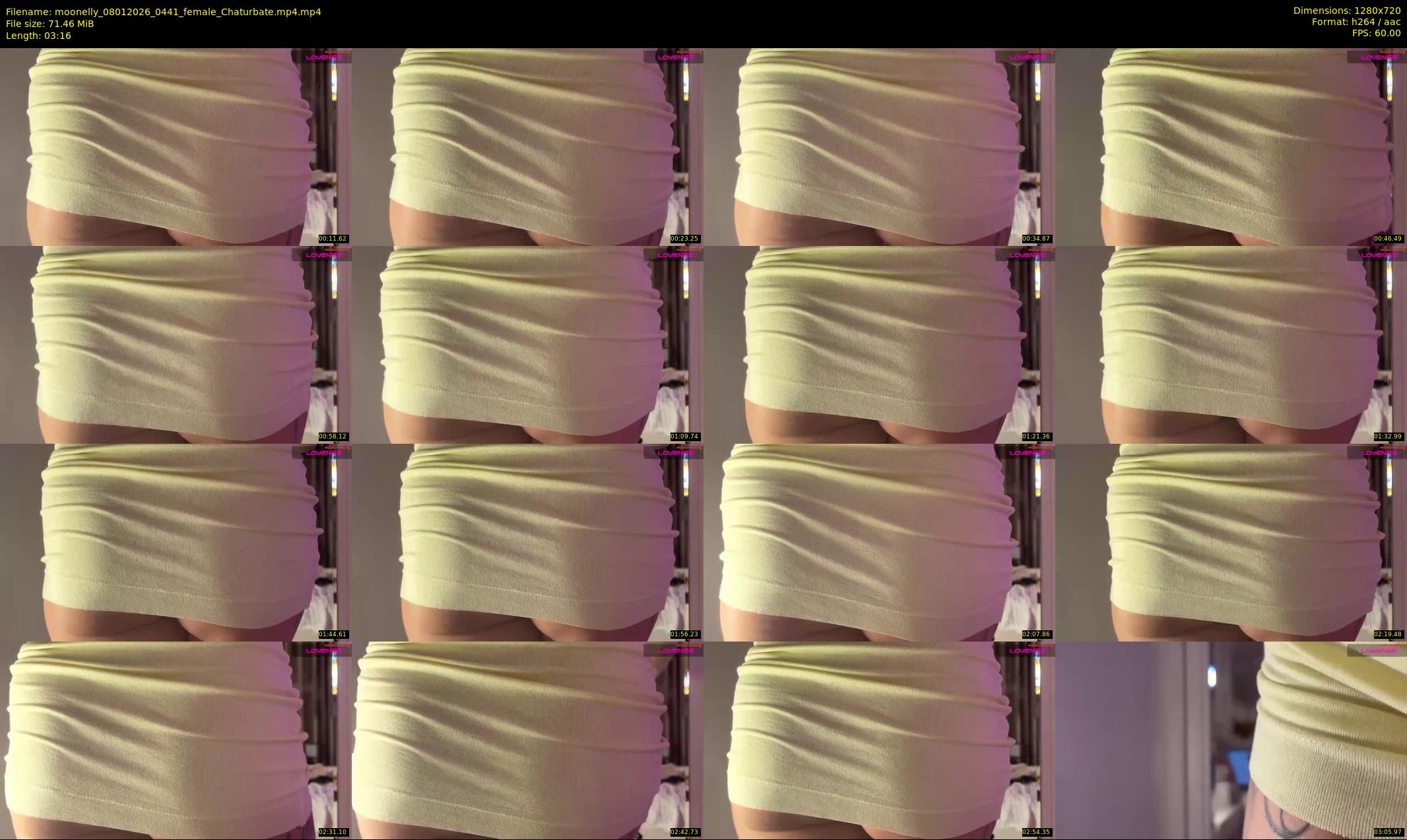 moonelly — 4 minute Chaturbate female cam show recording, 720p, Jan 8, 2026