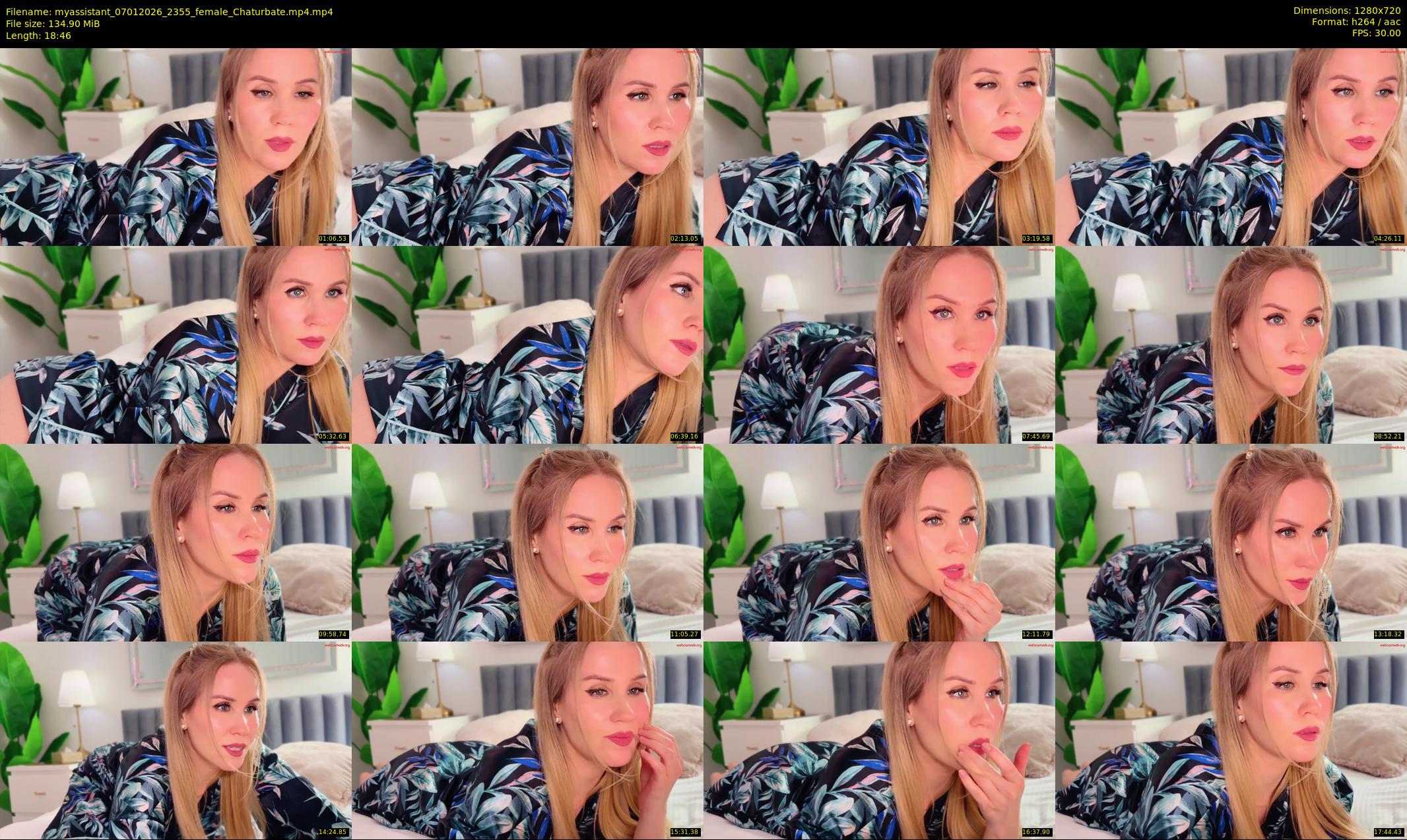 myassistant — 19 minute Chaturbate female cam show recording, 720p, Jan 7, 2026