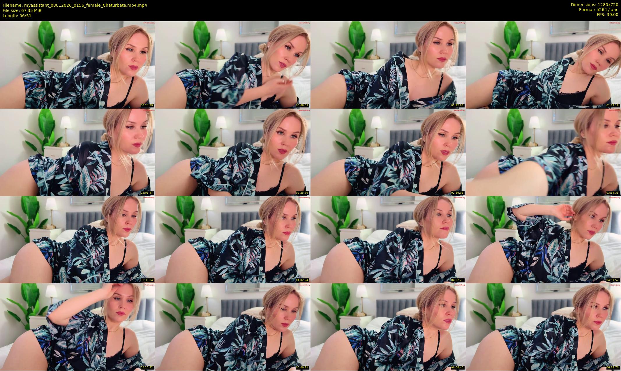 myassistant — 7 minute Chaturbate female cam show recording, 720p, Jan 8, 2026