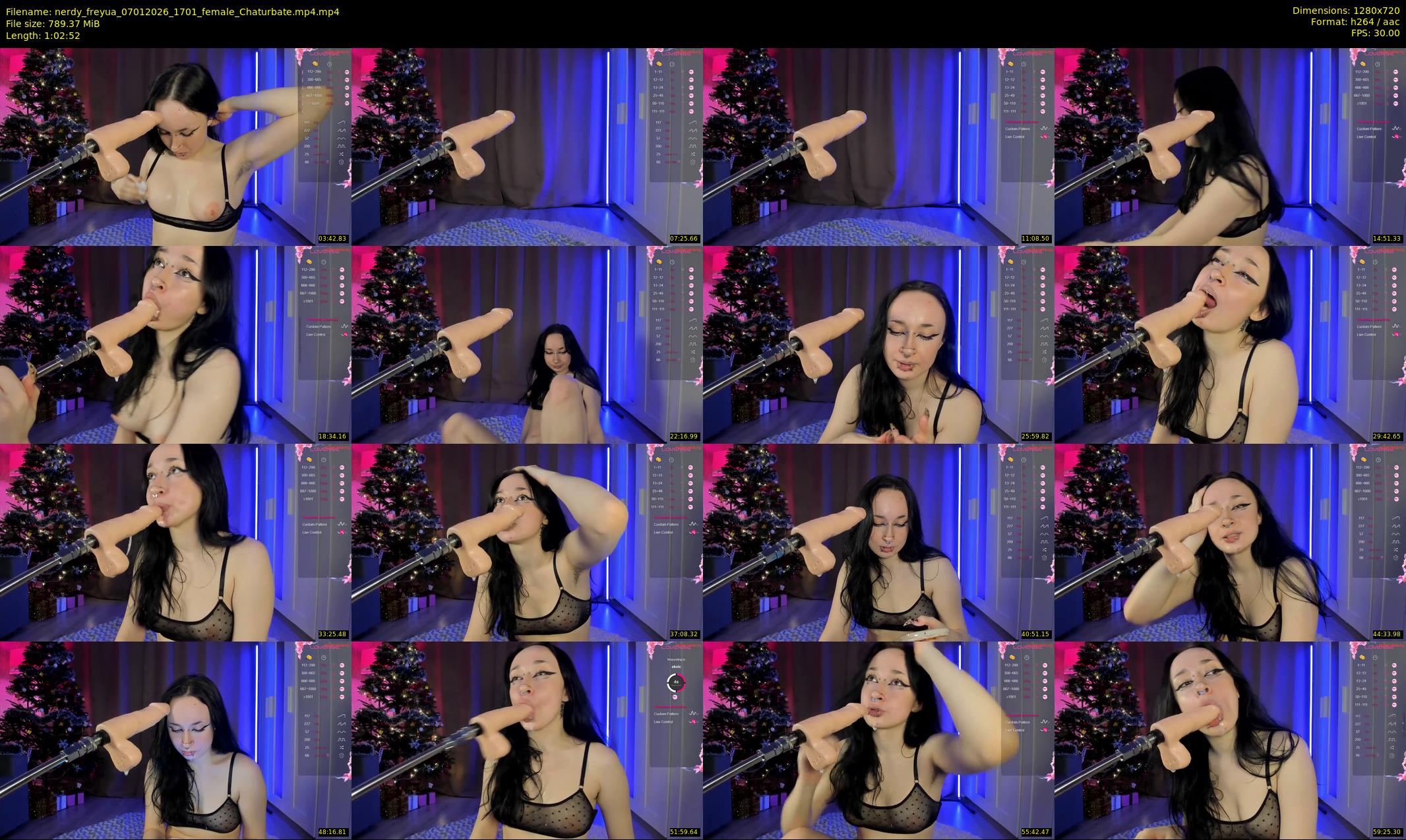 nerdy_freyua — 63 minute Chaturbate female cam show recording, 720p, Jan 7, 2026