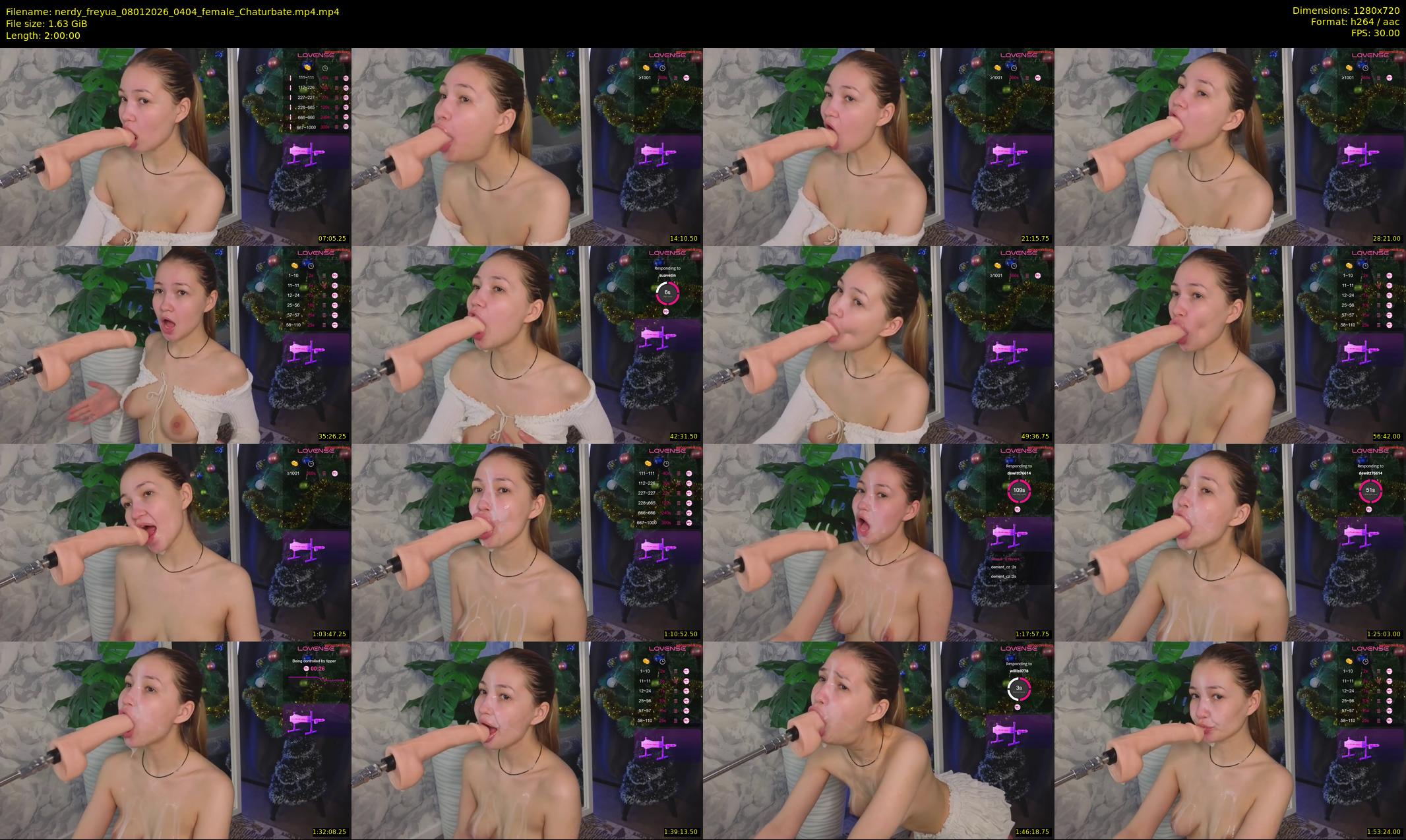 nerdy_freyua — 120 minute Chaturbate female cam show recording, 720p, Jan 8, 2026
