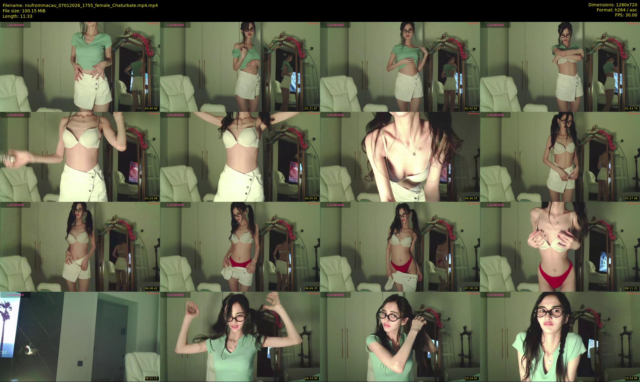 niufrommacau — 12 minute Chaturbate female cam show recording, 720p, Jan 7, 2026
