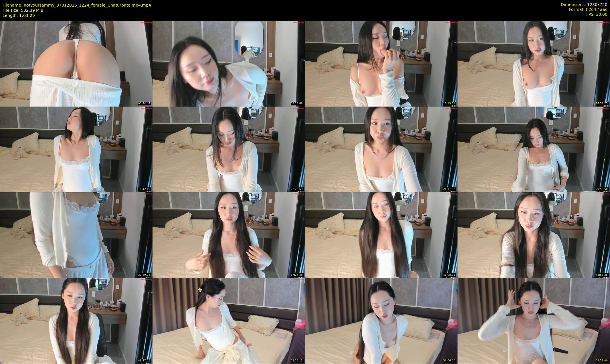 notyoursammy — 64 minute Chaturbate female cam show recording, 720p, Jan 7, 2026