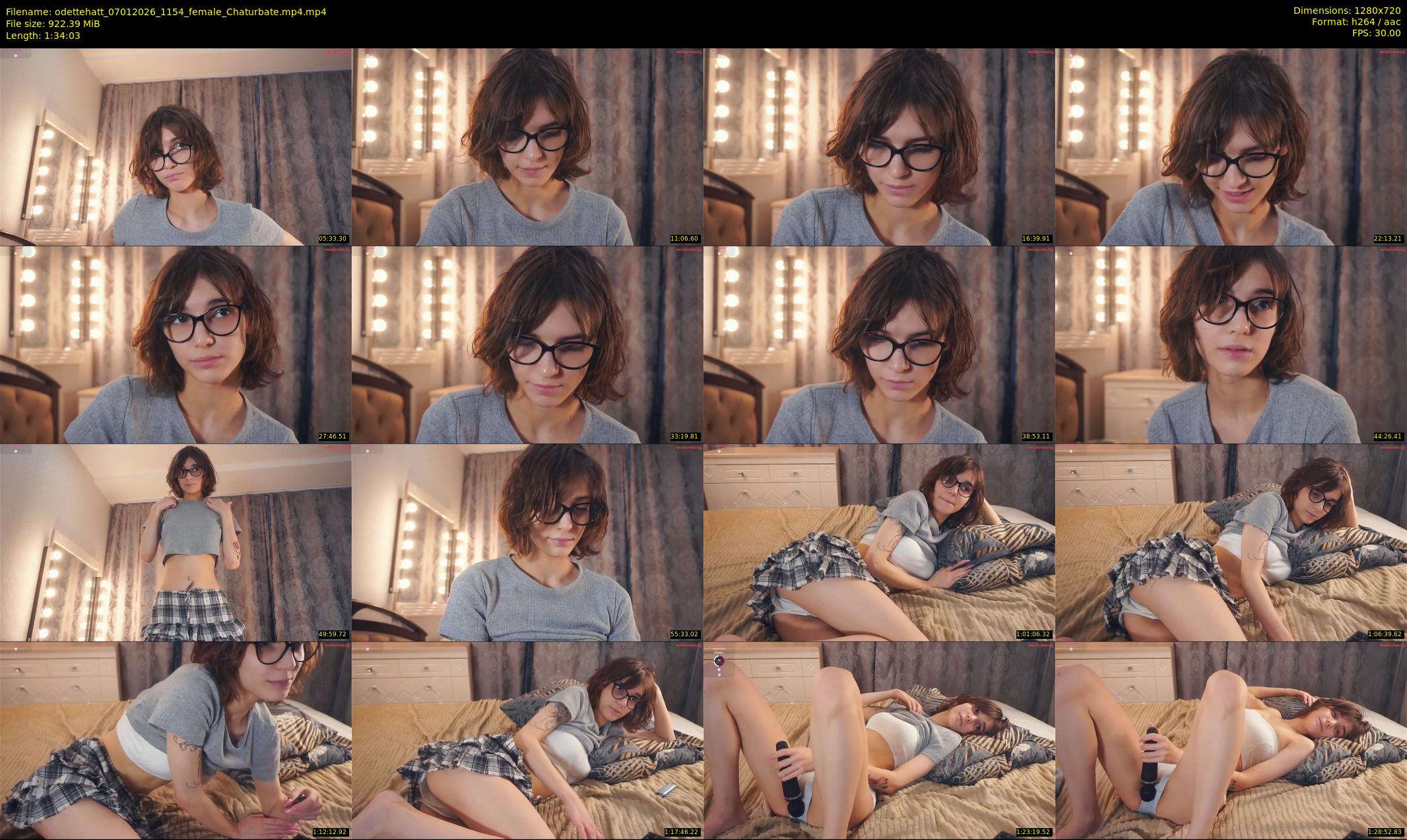 odettehatt — 95 minute Chaturbate female cam show recording, 720p, Jan 7, 2026