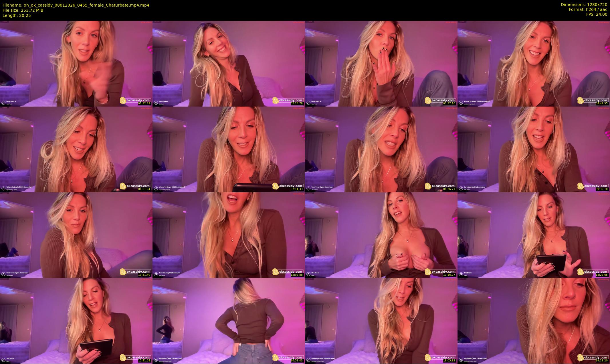oh_ok_cassidy — 21 minute Chaturbate female cam show recording, 720p, Jan 8, 2026