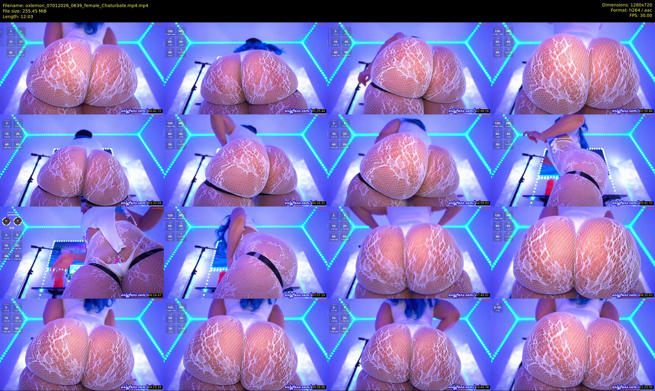 oxlemon — 13 minute Chaturbate female cam show recording, 720p, Jan 7, 2026
