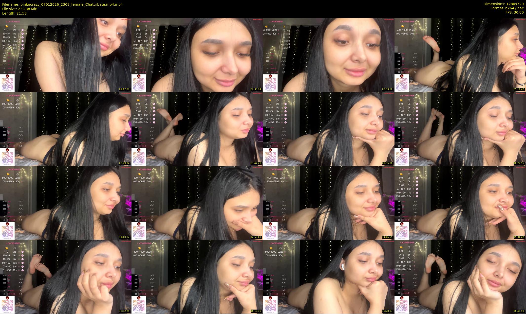 pinkncrazy — 22 minute Chaturbate female cam show recording, 720p, Jan 7, 2026