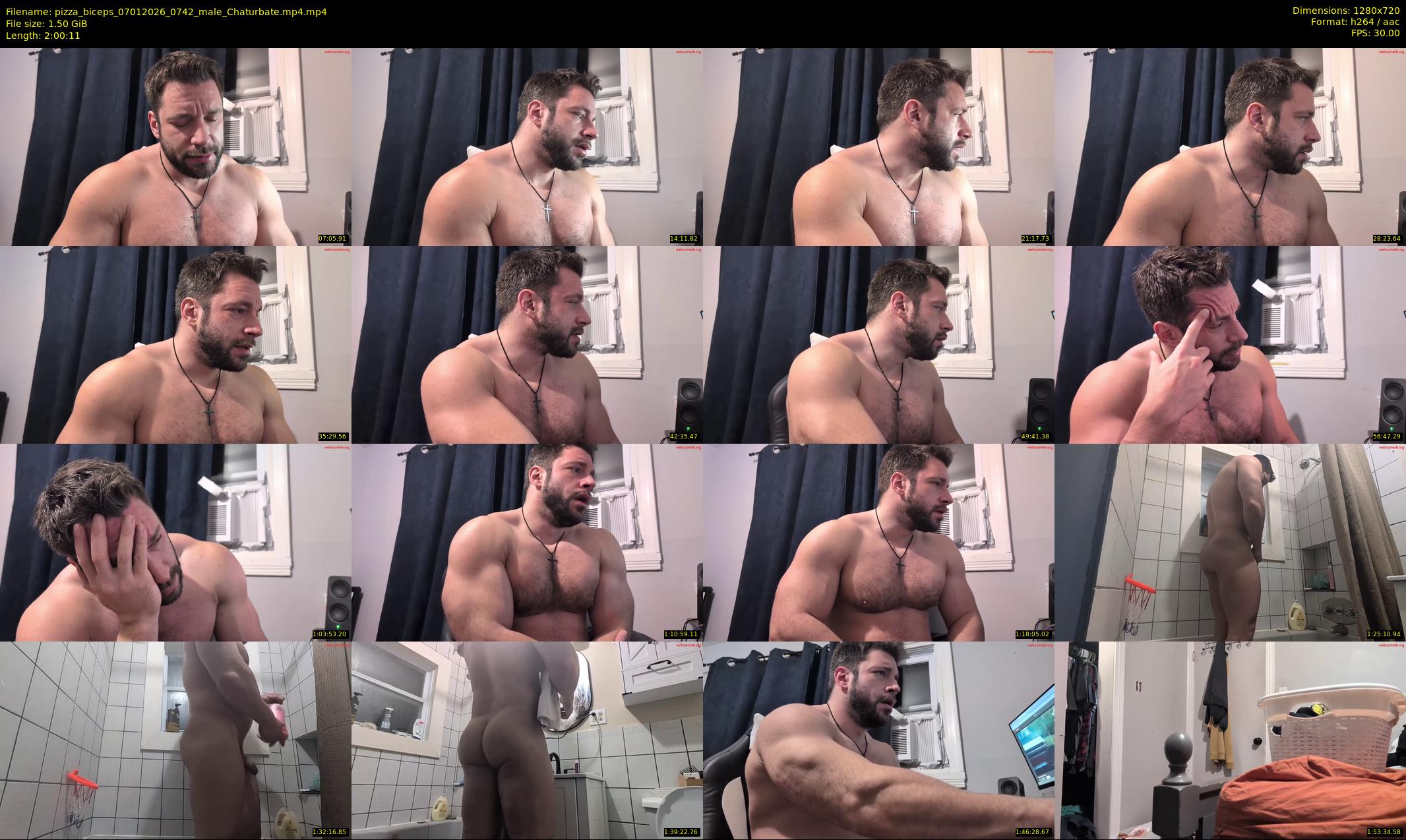 pizza_biceps — 121 minute Chaturbate male cam show recording, 720p, Jan 7, 2026