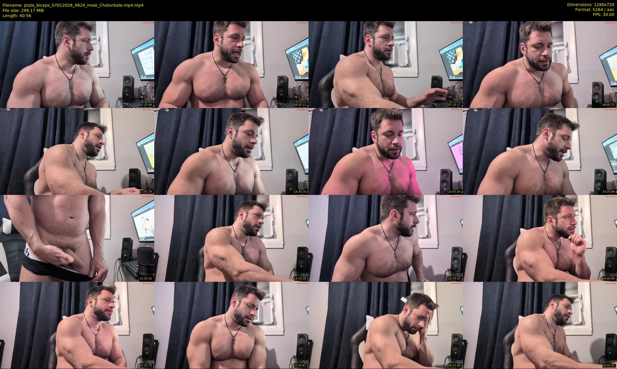 pizza_biceps — 41 minute Chaturbate male cam show recording, 720p, Jan 7, 2026