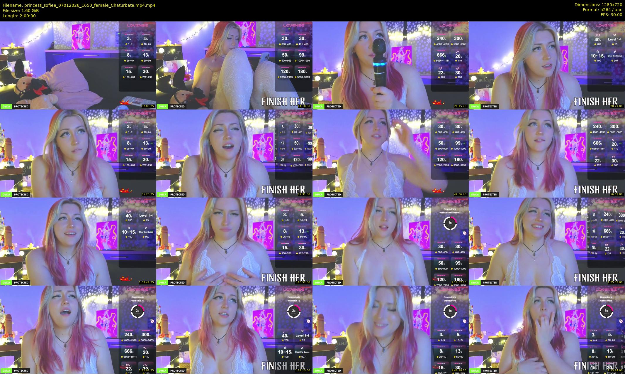 princess_sofiee — 120 minute Chaturbate female cam show recording, 720p, Jan 7, 2026