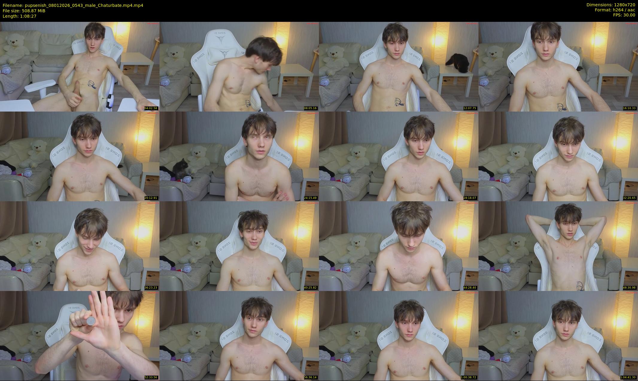 pupsenish — 69 minute Chaturbate male cam show recording, 720p, Jan 8, 2026