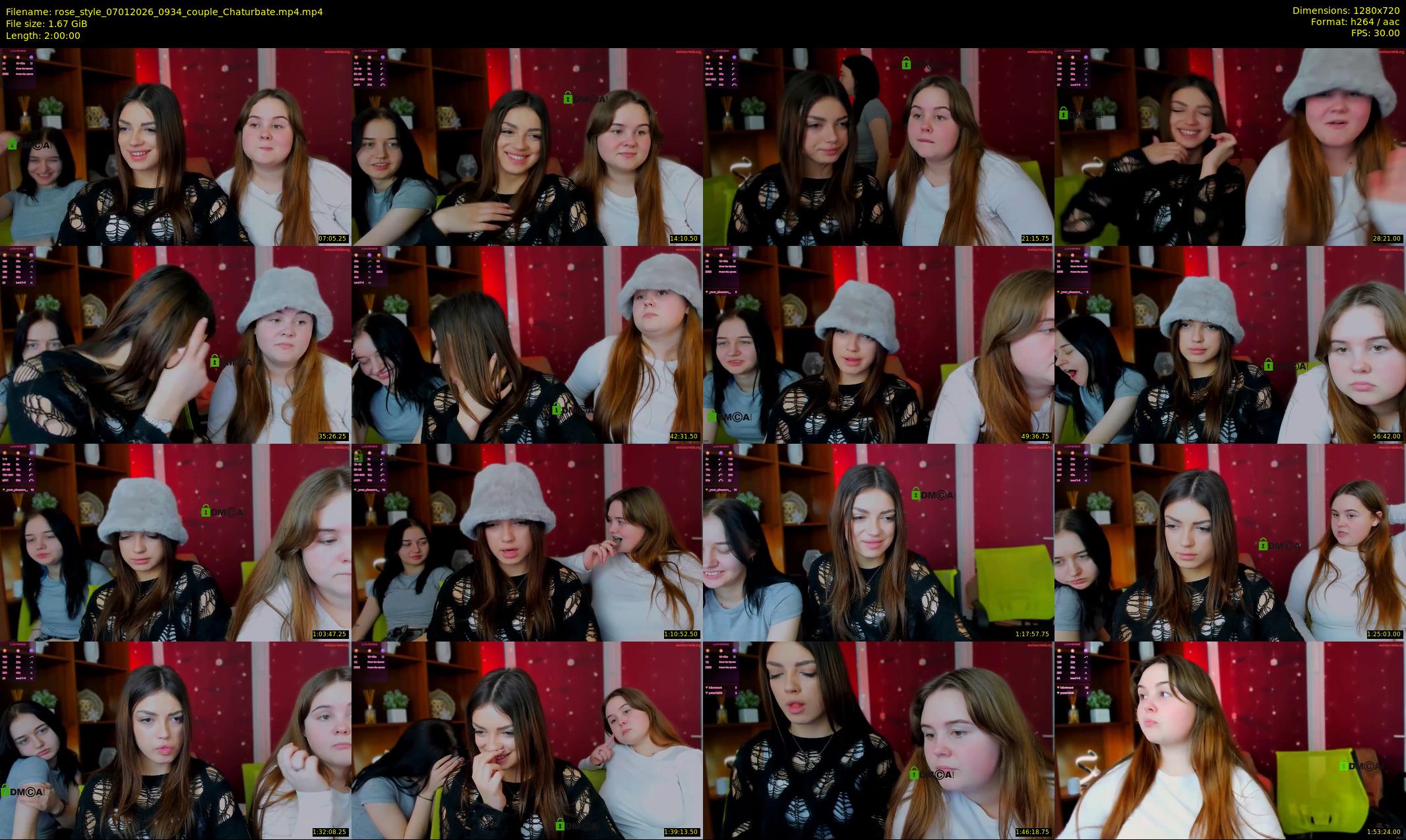 rose_style — 120 minute Chaturbate couple cam show recording, 720p, Jan 7, 2026