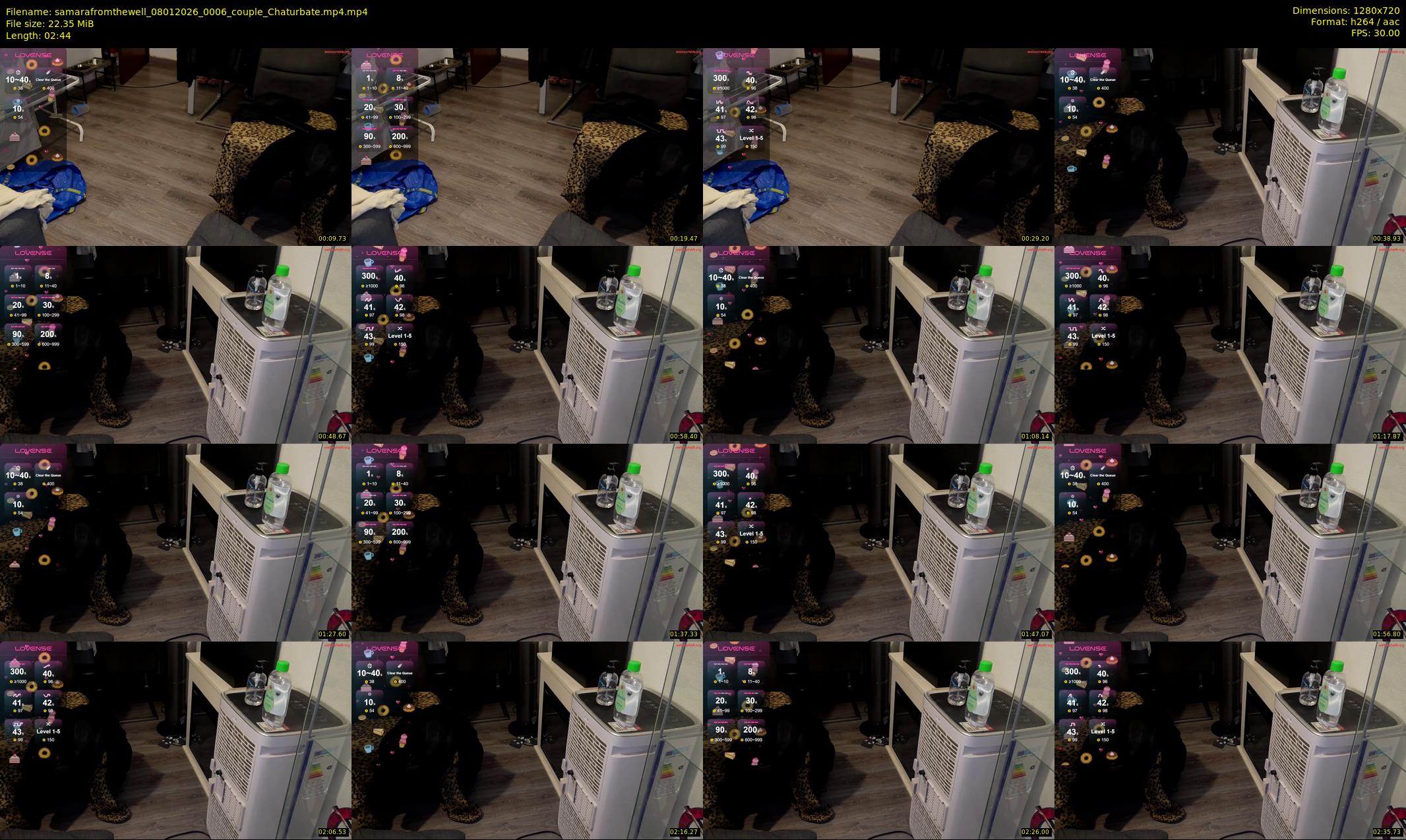 samarafromthewell — 3 minute Chaturbate female cam show recording, 720p, Jan 8, 2026