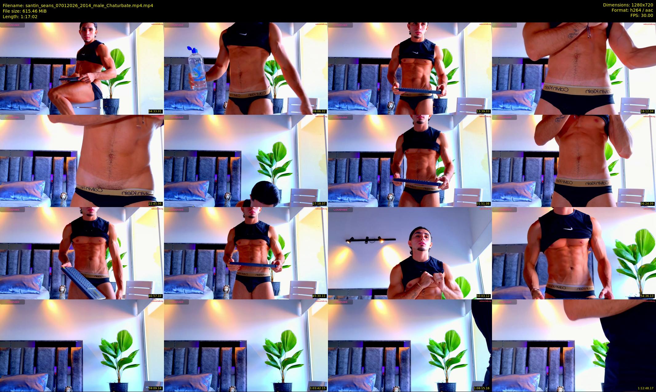 santin_seans — 78 minute Chaturbate male cam show recording, 720p, Jan 7, 2026