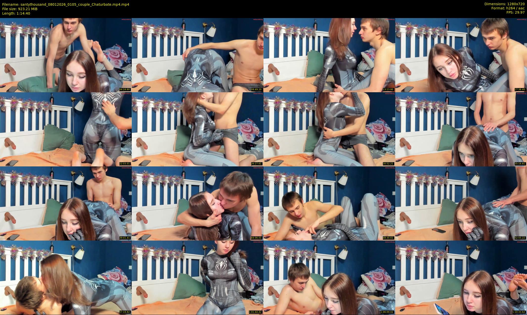 santythousand — 75 minute Chaturbate couple cam show recording, 720p, Jan 8, 2026
