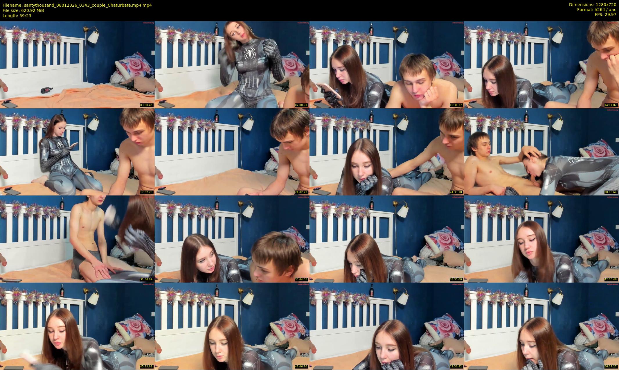 santythousand — 60 minute Chaturbate couple cam show recording, 720p, Jan 8, 2026