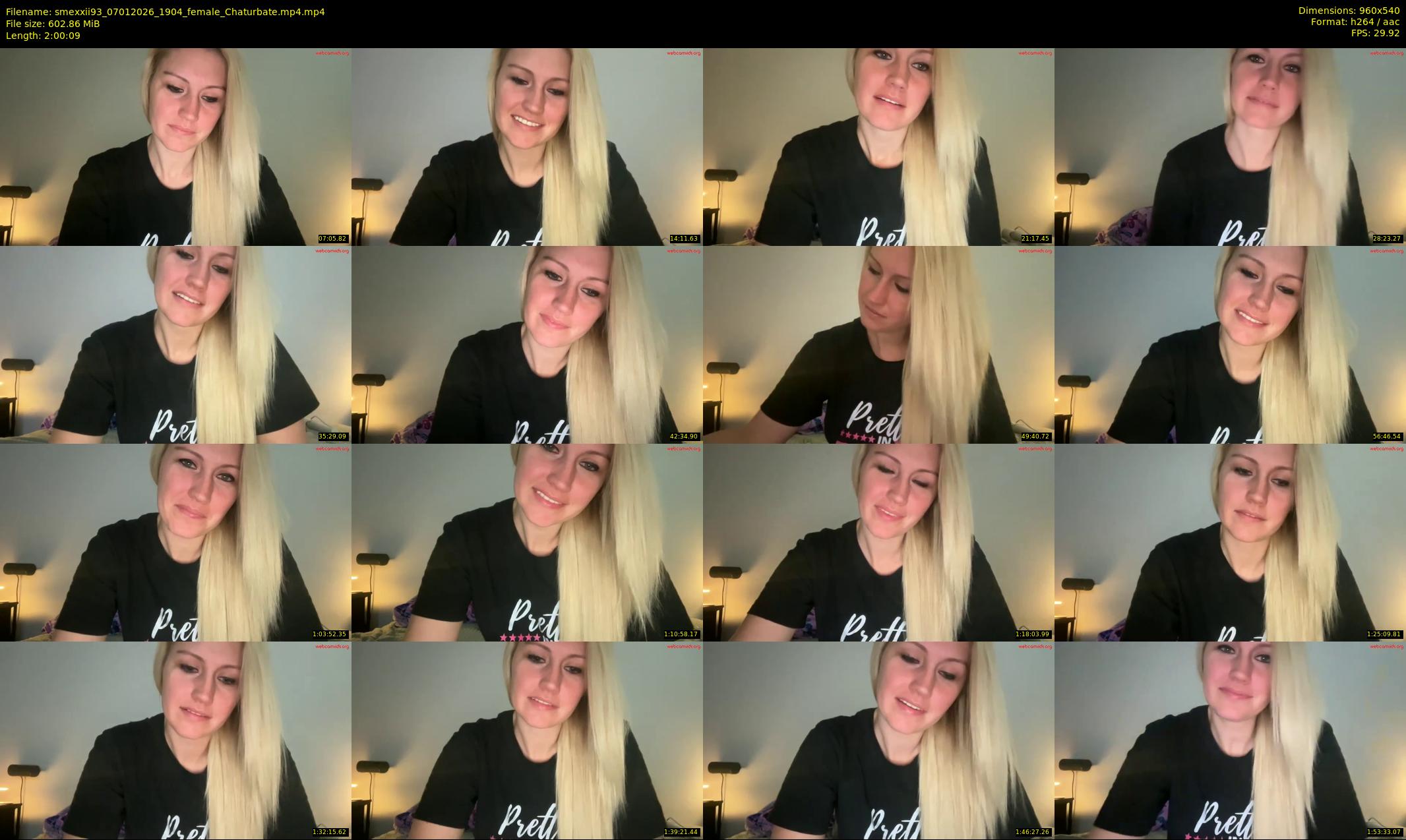 smexxii93 — 121 minute Chaturbate female cam show recording, 480p, Jan 7, 2026