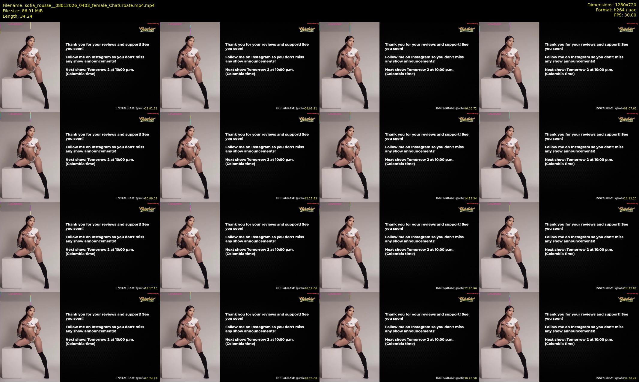 sofia_rousse_ — 35 minute Chaturbate female cam show recording, 720p, Jan 8, 2026