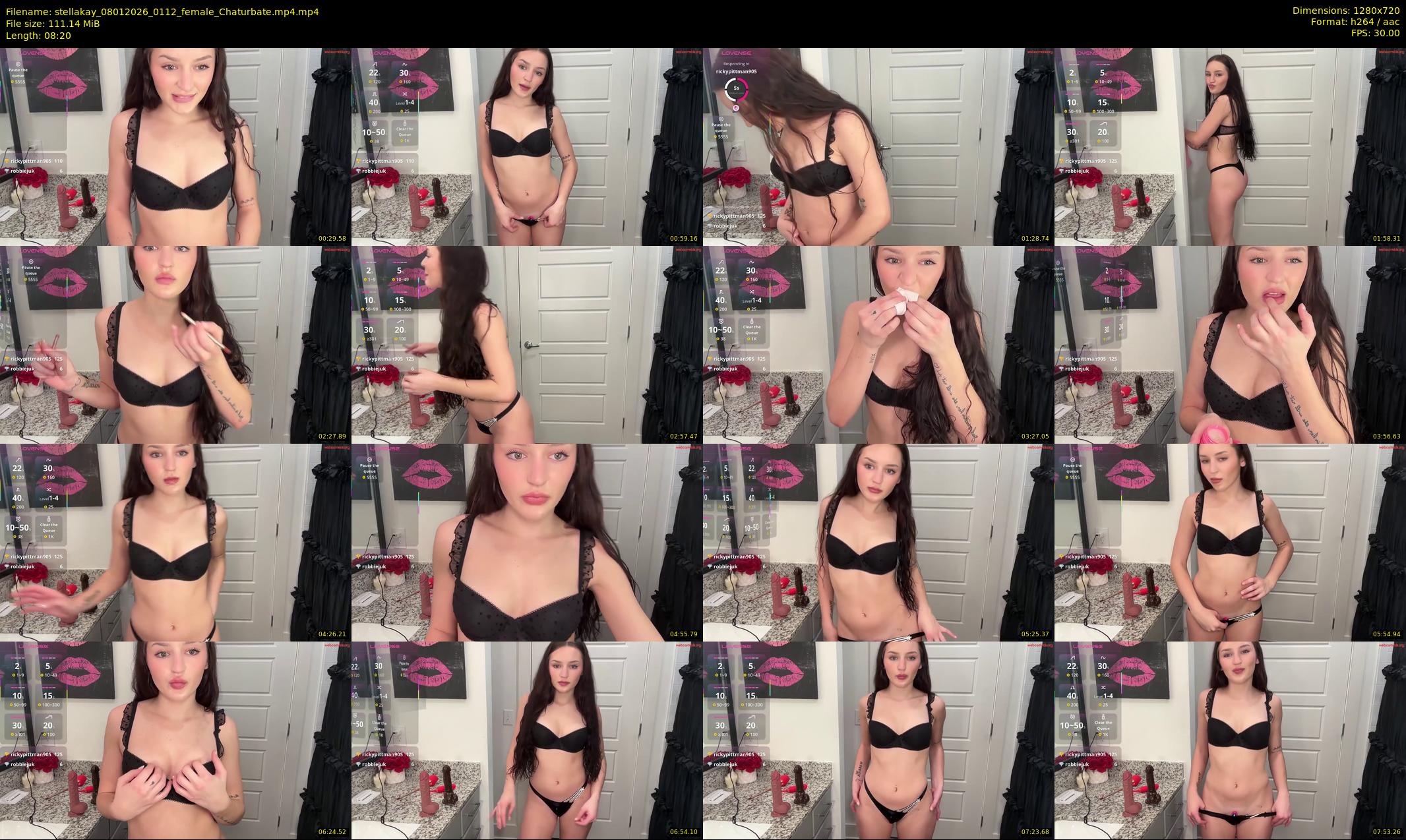 stellakay — 9 minute Chaturbate female cam show recording, 720p, Jan 8, 2026