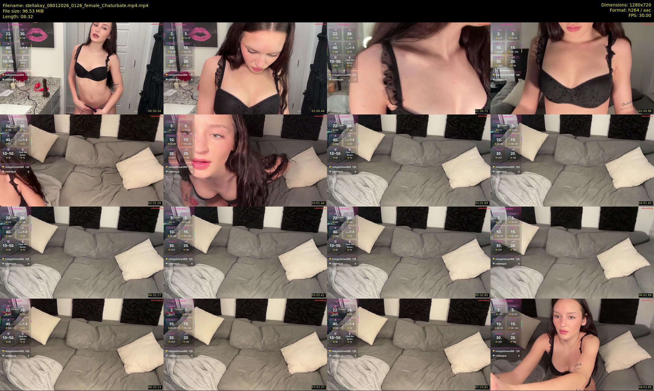 stellakay — 9 minute Chaturbate female cam show recording, 720p, Jan 8, 2026