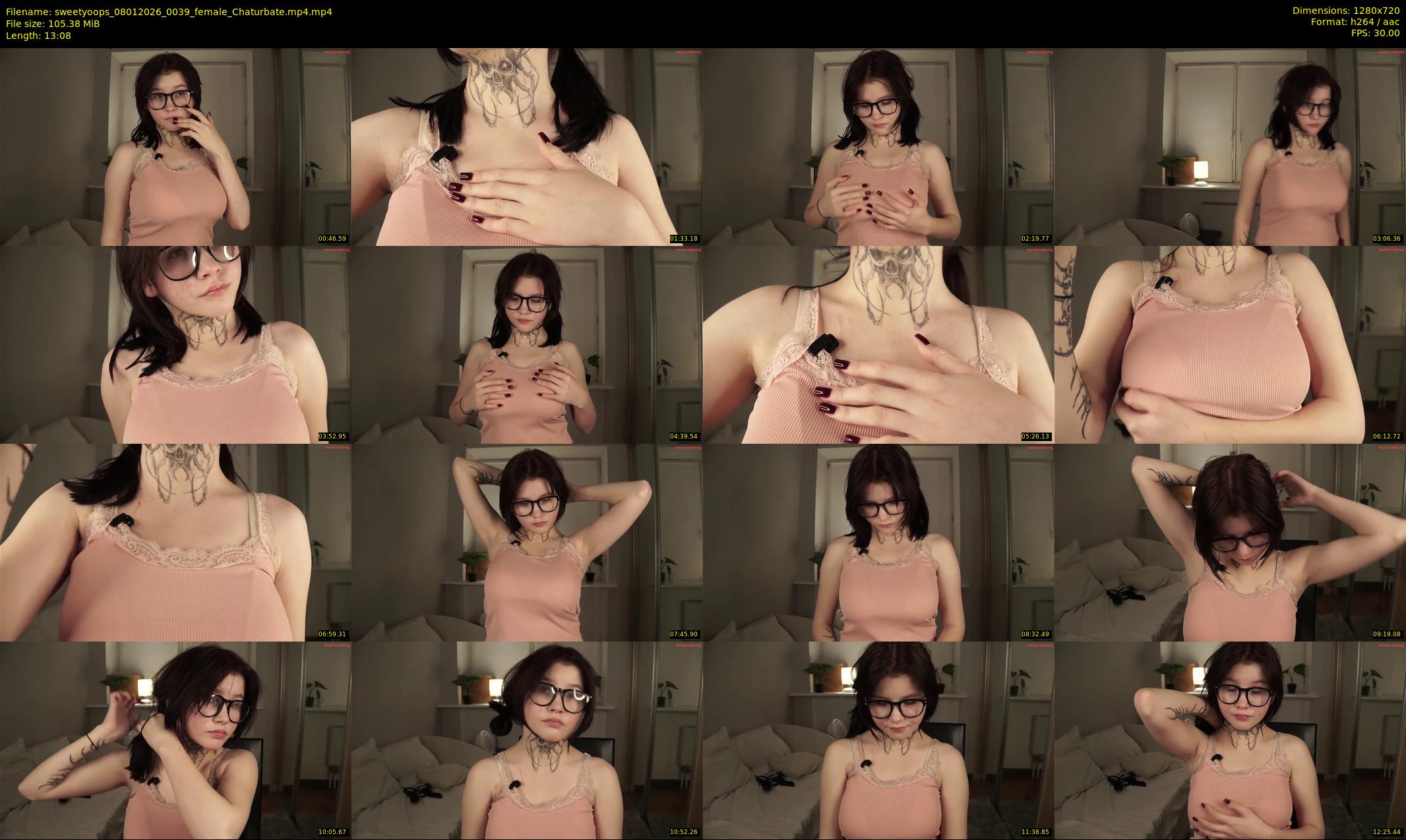 sweetyoops — 14 minute Chaturbate female cam show recording, 720p, Jan 8, 2026