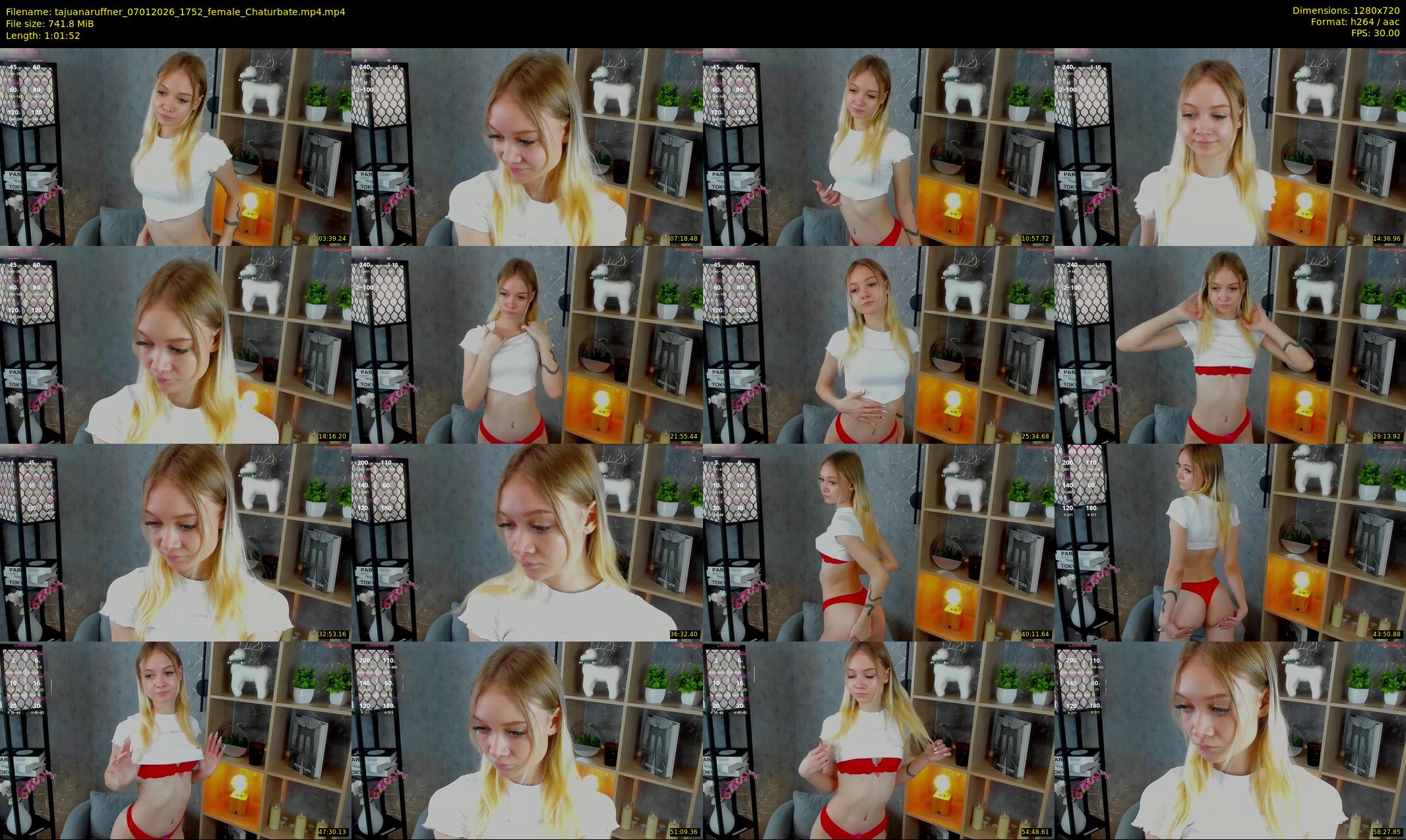 tajuanaruffner — 62 minute Chaturbate female cam show recording, 720p, Jan 7, 2026