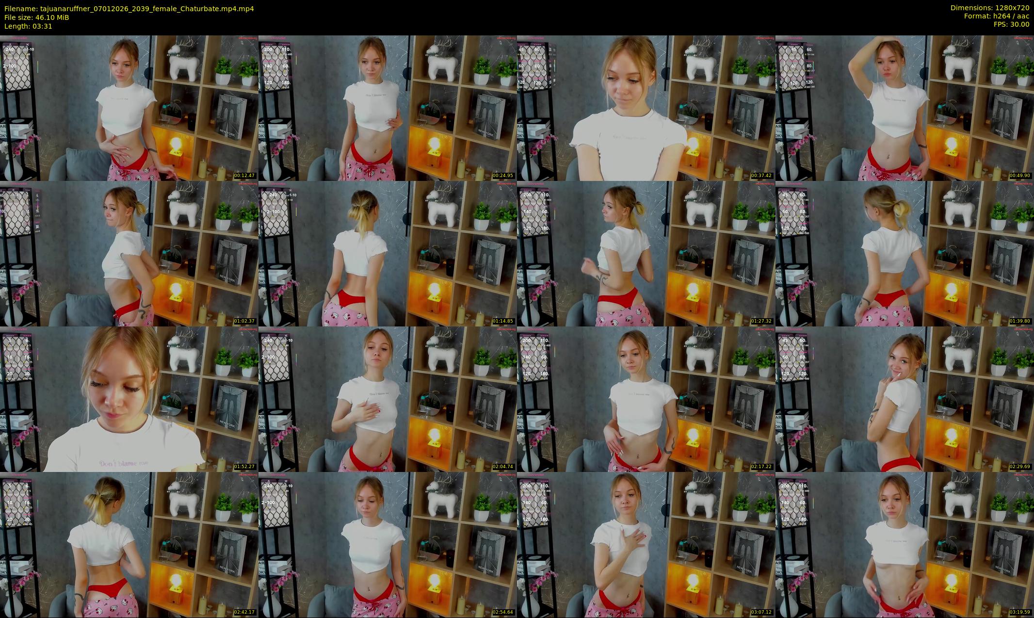 tajuanaruffner — 4 minute Chaturbate female cam show recording, 720p, Jan 7, 2026