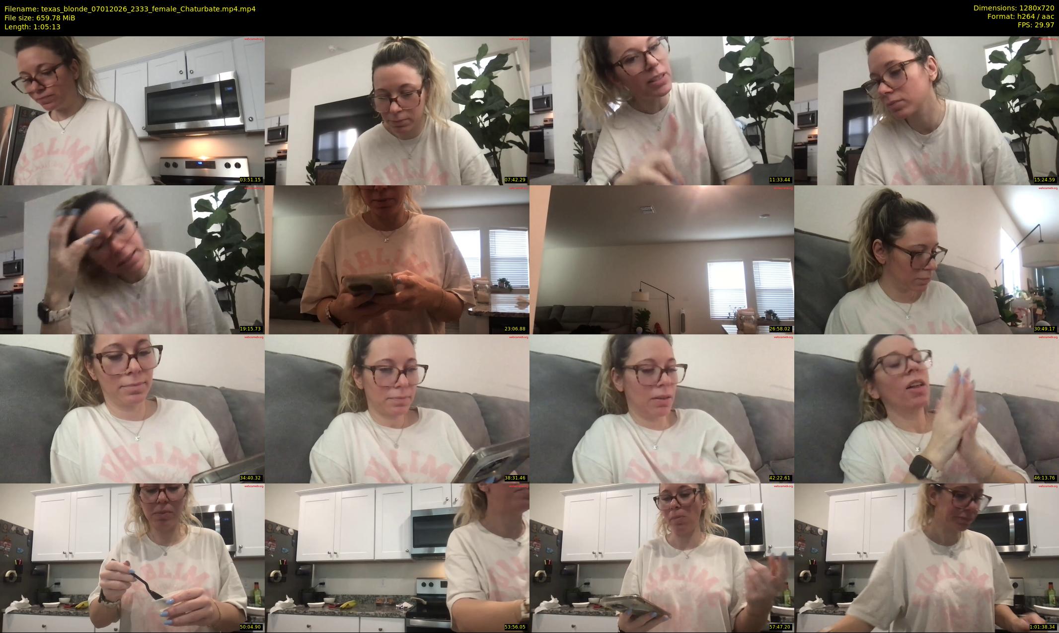 texas_blonde — 66 minute Chaturbate female cam show recording, 720p, Jan 7, 2026