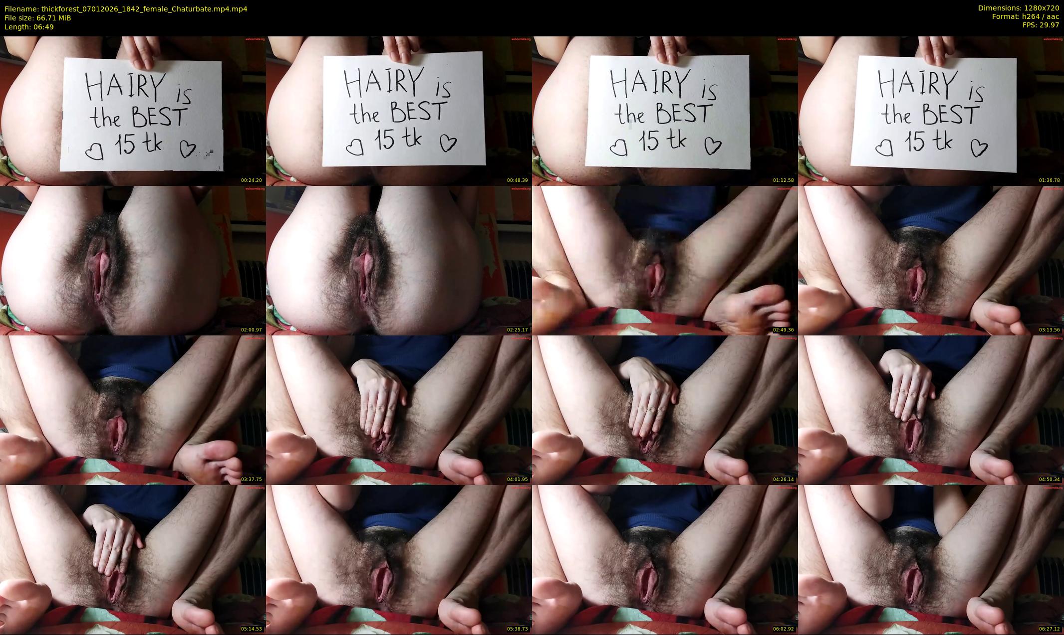 thickforest — 7 minute Chaturbate female cam show recording, 720p, Jan 7, 2026