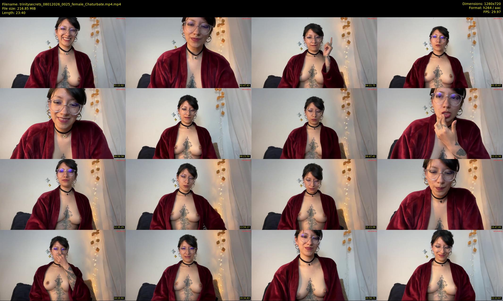 trinitysecrets — 24 minute Chaturbate female cam show recording, 720p, Jan 8, 2026