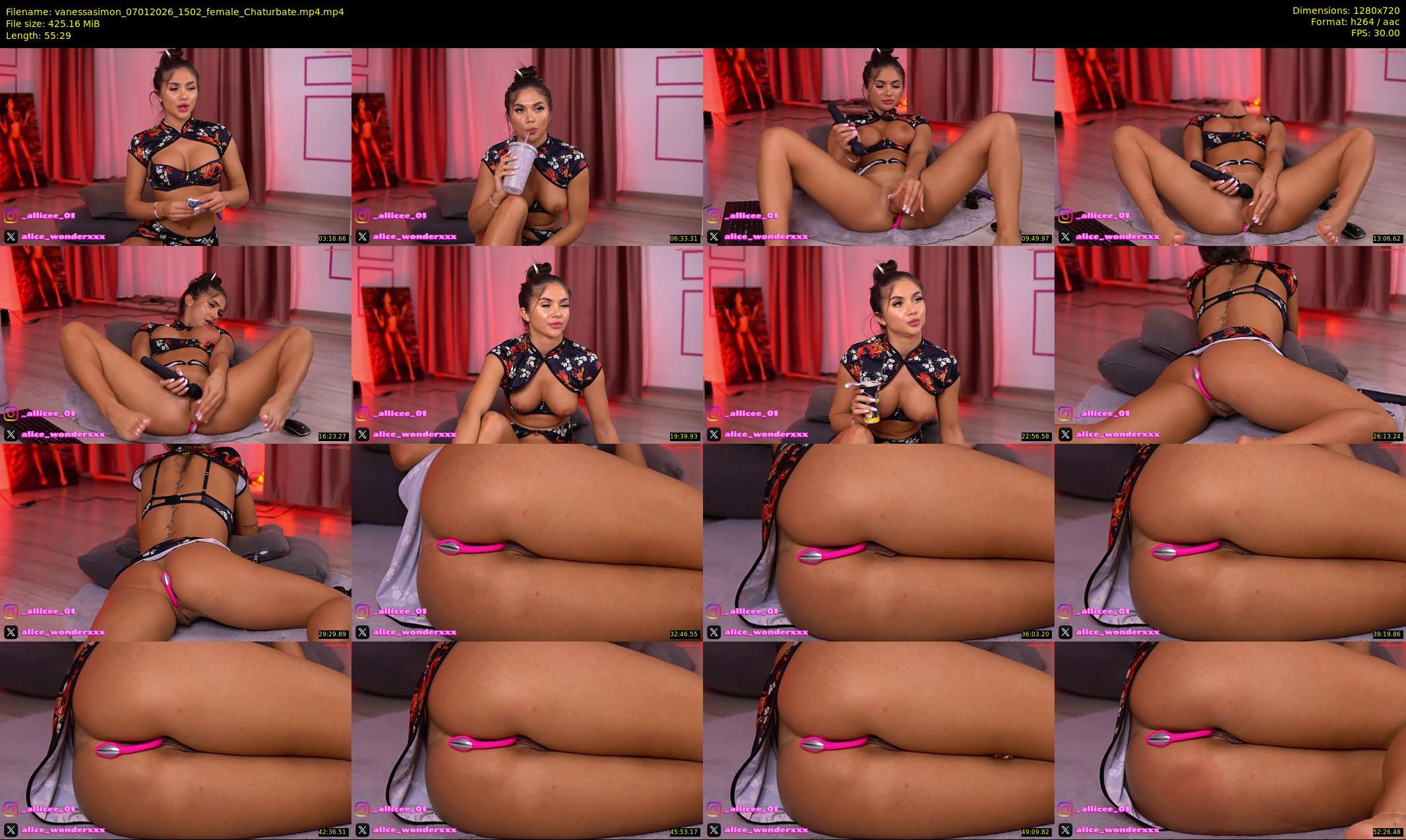 vanessasimon — 56 minute Chaturbate female cam show recording, 720p, Jan 7, 2026