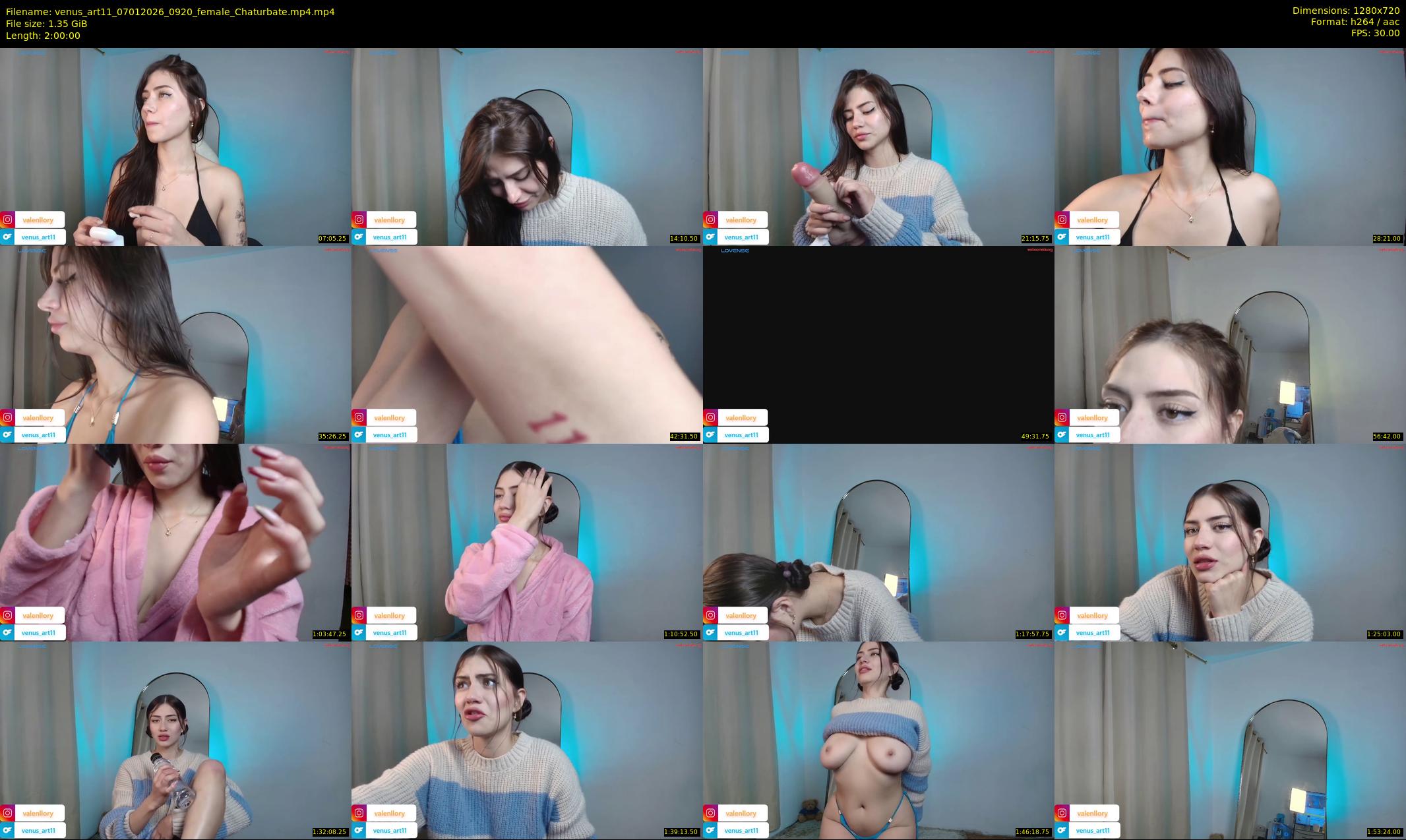 venus_art11 — 120 minute Chaturbate female cam show recording, 720p, Jan 7, 2026