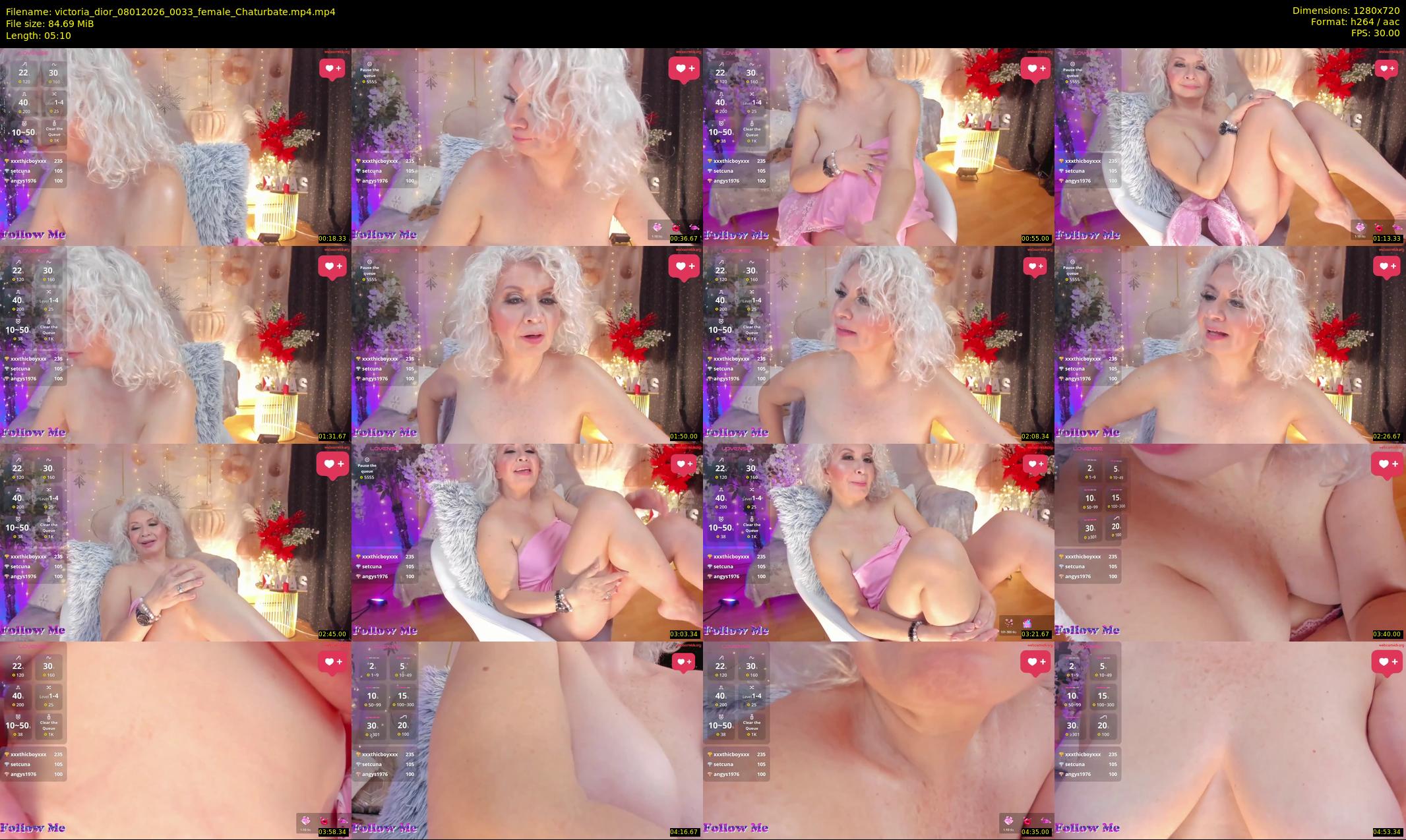 victoria_dior — 6 minute Chaturbate female cam show recording, 720p, Jan 8, 2026