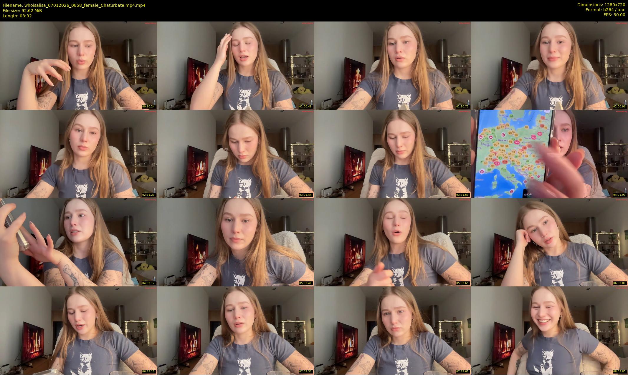 whoisalisa — 9 minute Chaturbate female cam show recording, 720p, Jan 7, 2026