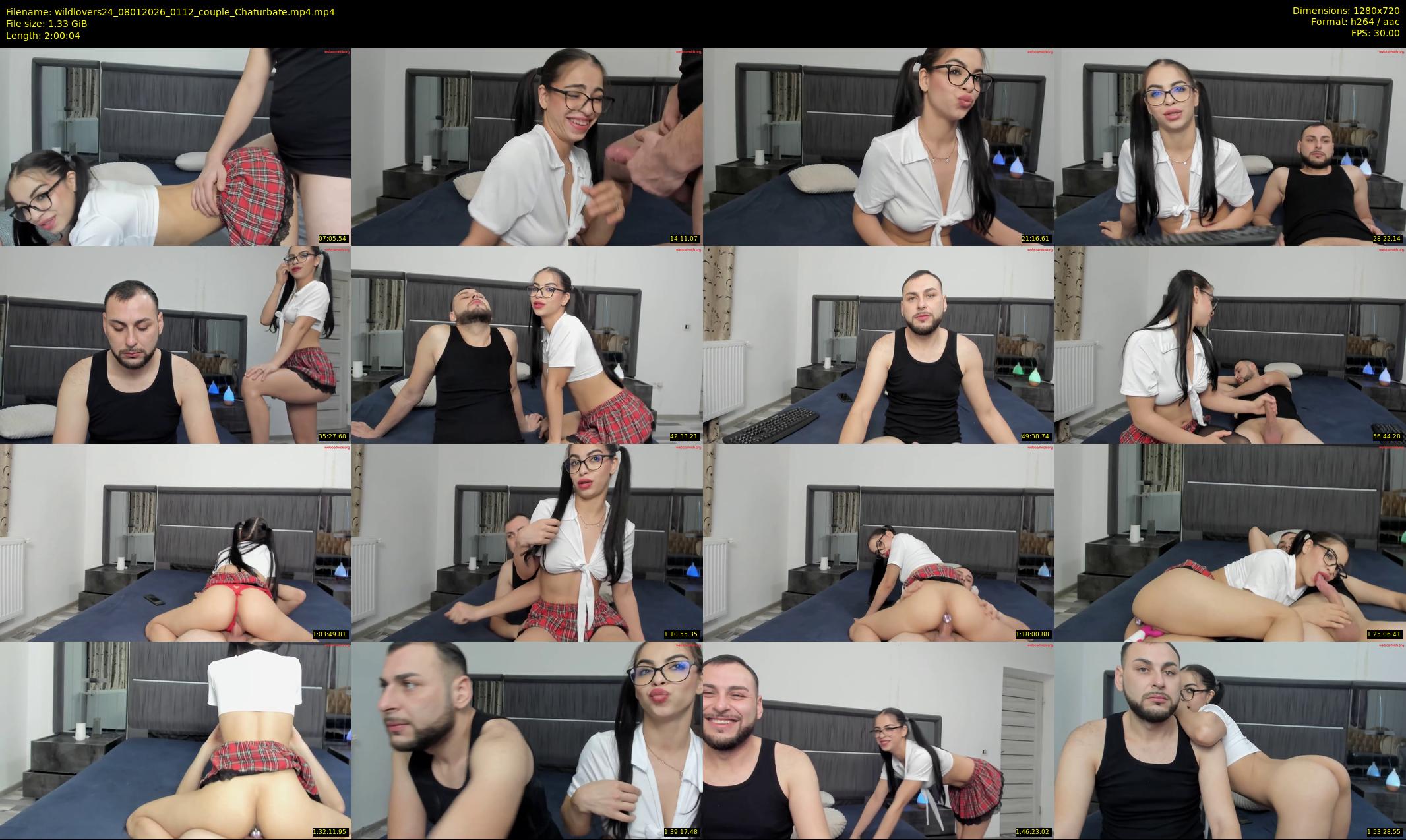 wildlovers24 — 121 minute Chaturbate couple cam show recording, 720p, Jan 8, 2026