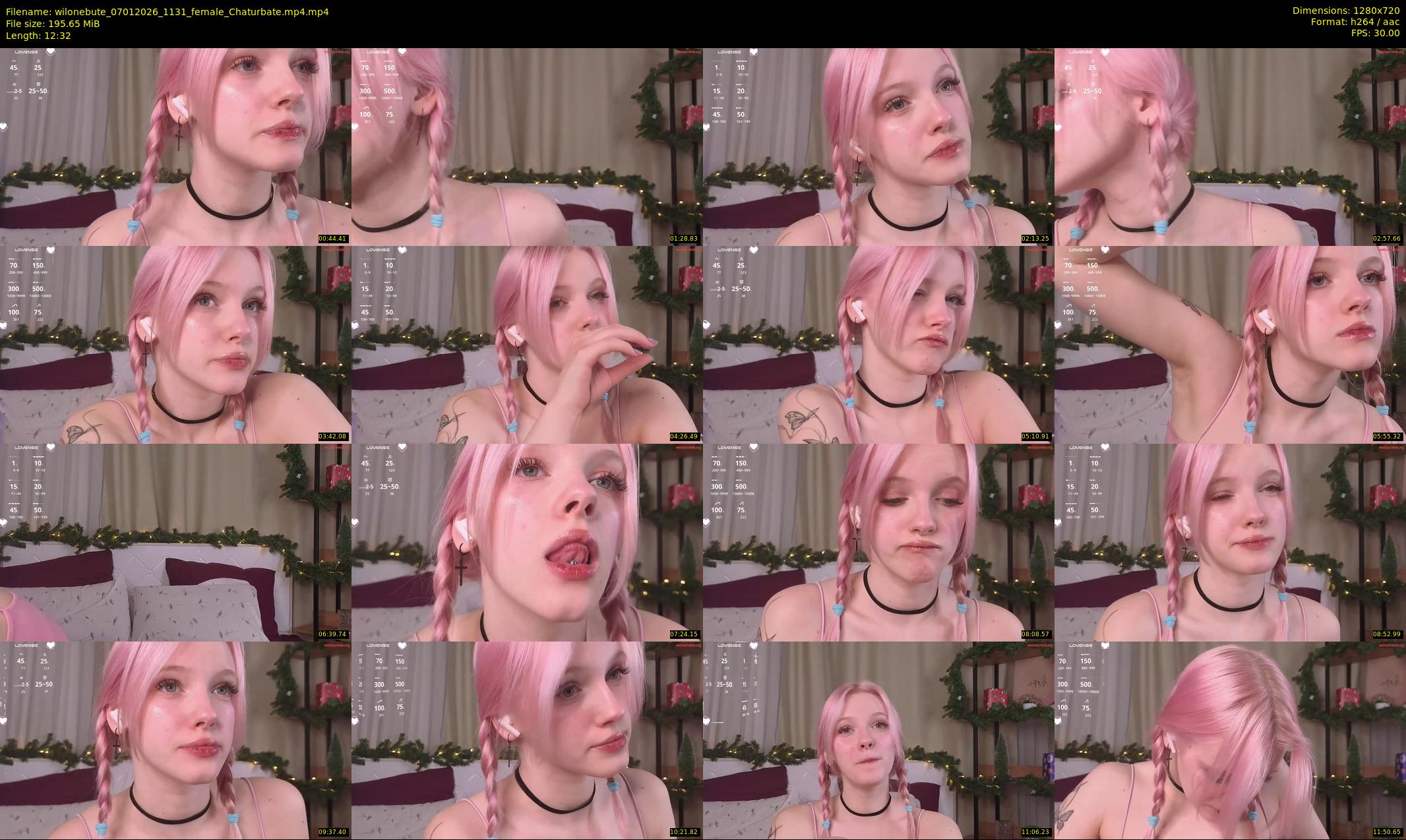 wilonebute — 13 minute Chaturbate female cam show recording, 720p, Jan 7, 2026