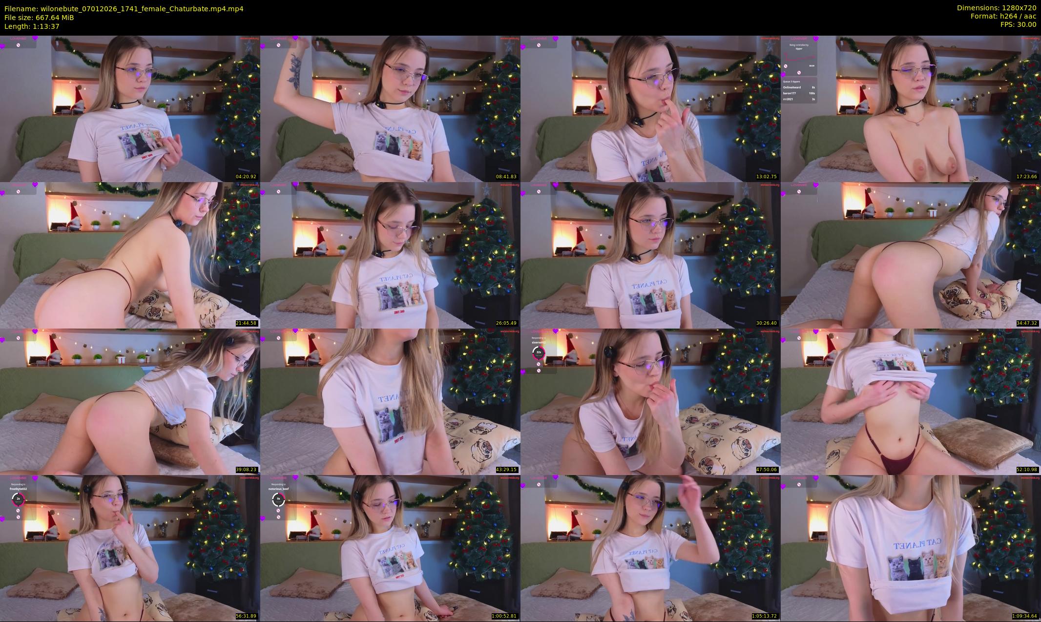 wilonebute — 74 minute Chaturbate female cam show recording, 720p, Jan 7, 2026